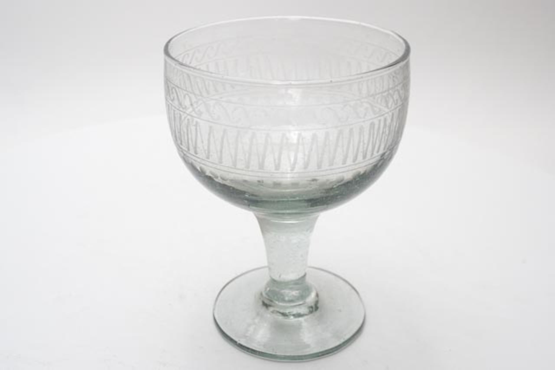 Gravierte Glasschale - Image 2 of 4
