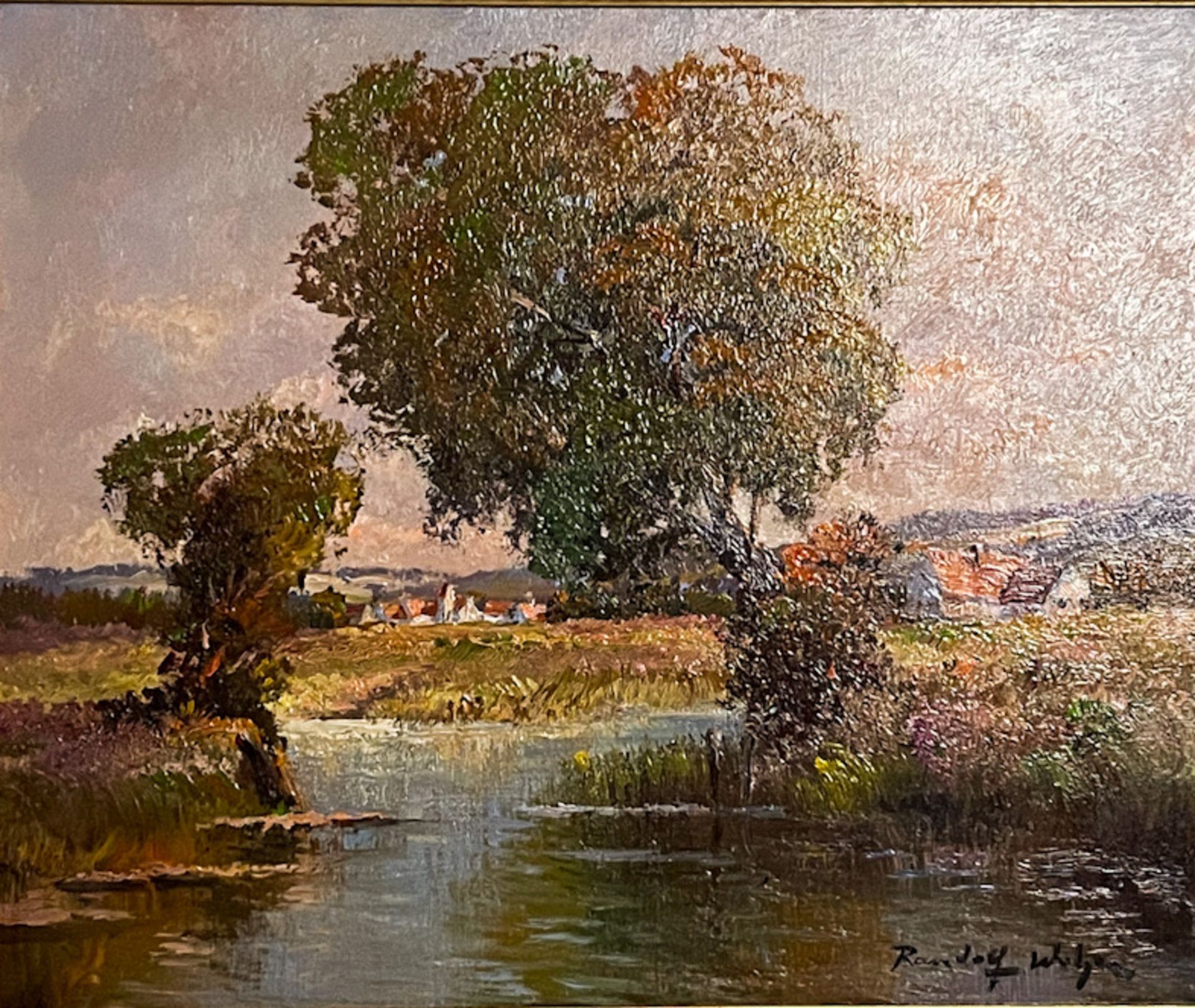 Gemälde "Herbstlandschaft" - Bild 2 aus 3