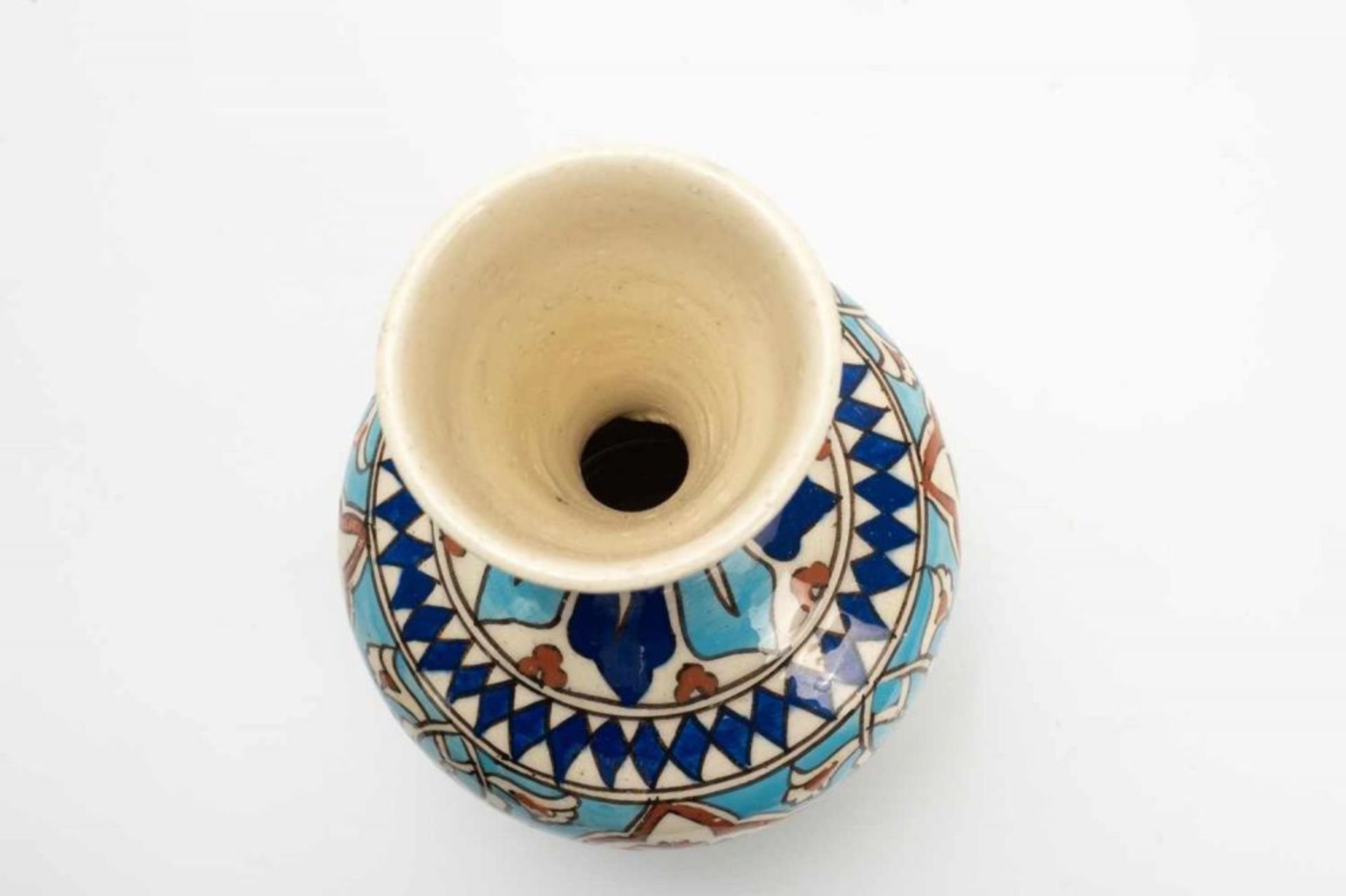 Türkische Keramikvase Iznik, wohl 19. Jh. - Image 5 of 5