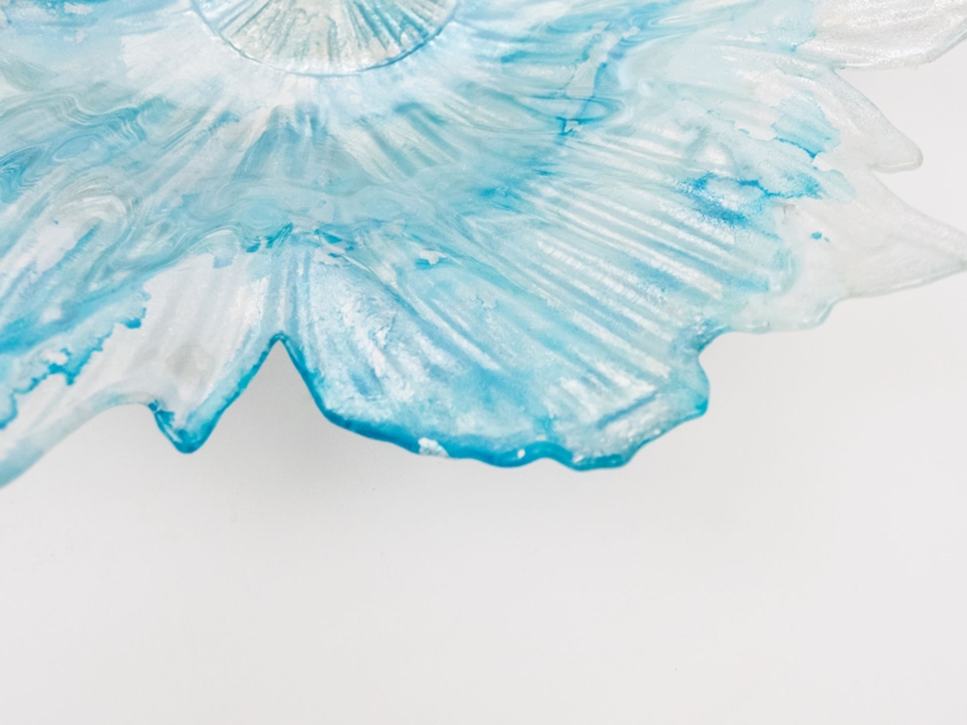 Blau-silber glitzernde Murano-Glasschale - Bild 5 aus 6