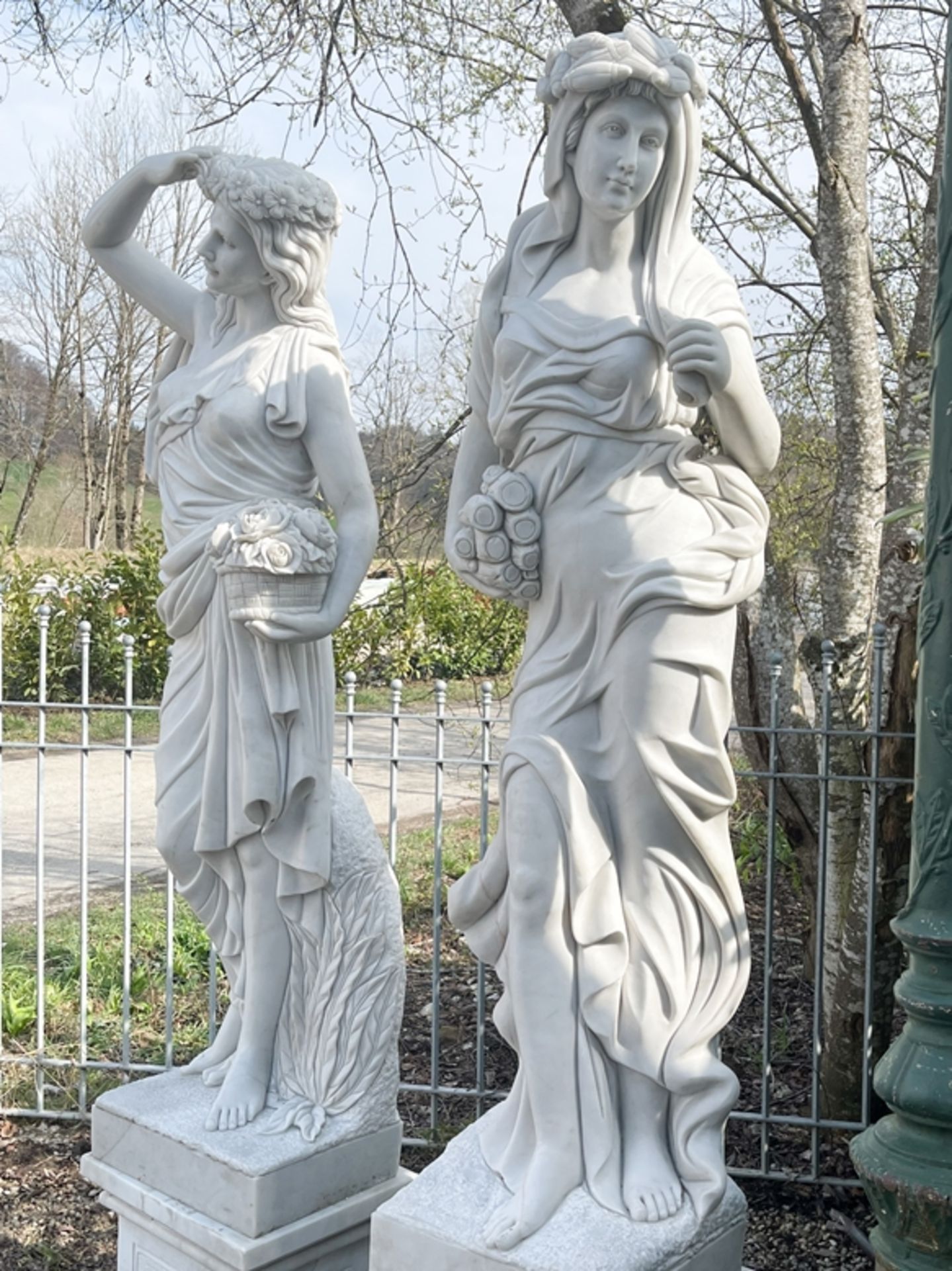 Monumentale Marmorfiguren "Vier Jahreszeiten" - Bild 6 aus 18