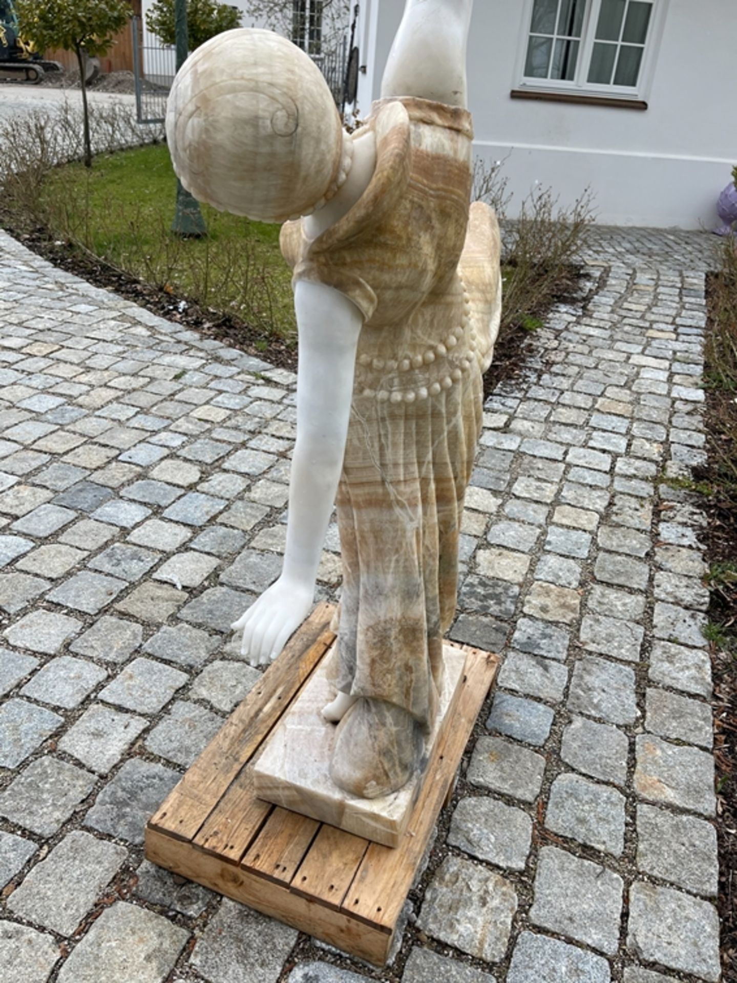 Marmor-Figur "Jugenstil Tänzerin" - Image 7 of 8