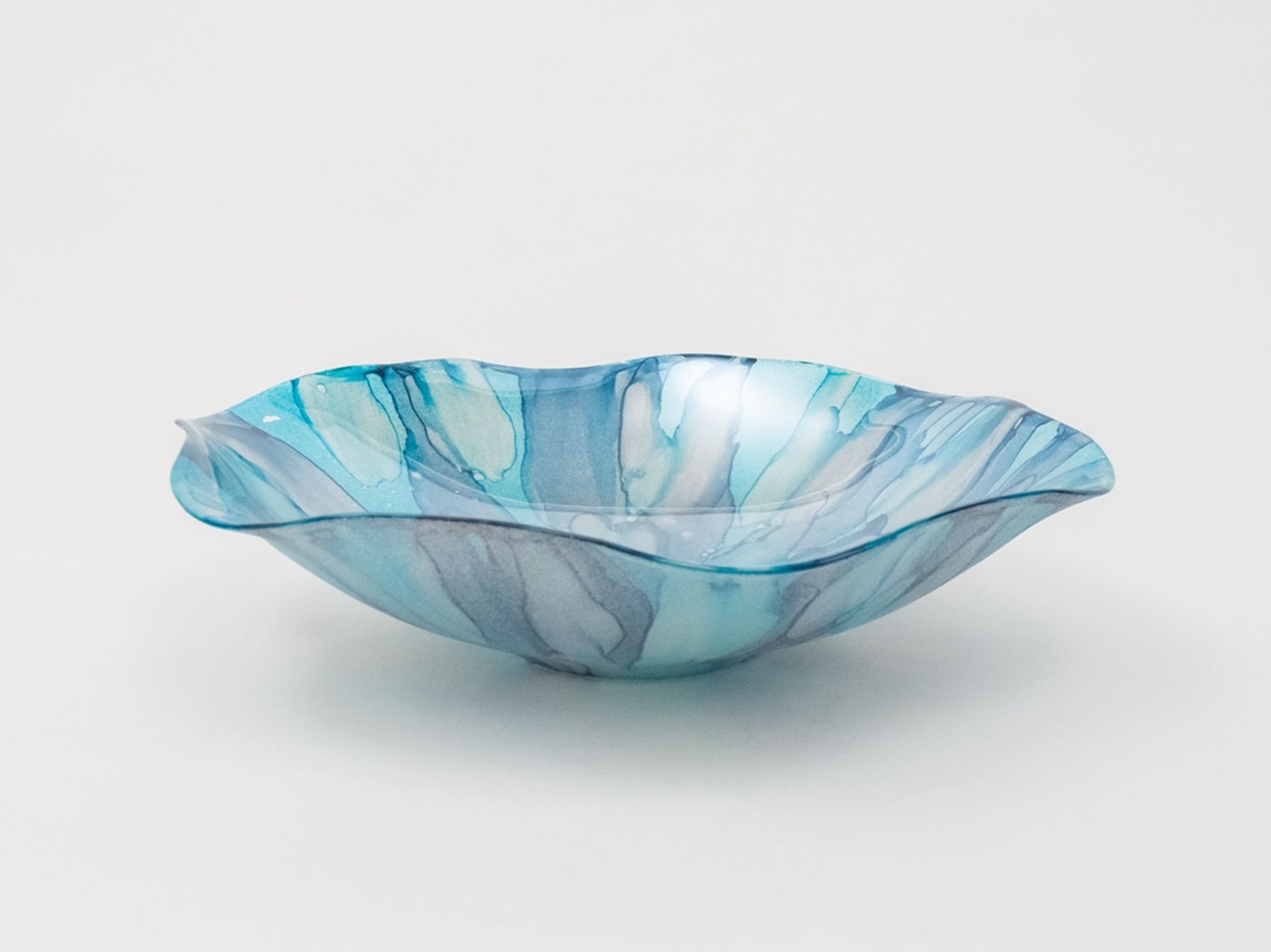 Blaue Murano-Glasschale - Bild 2 aus 3