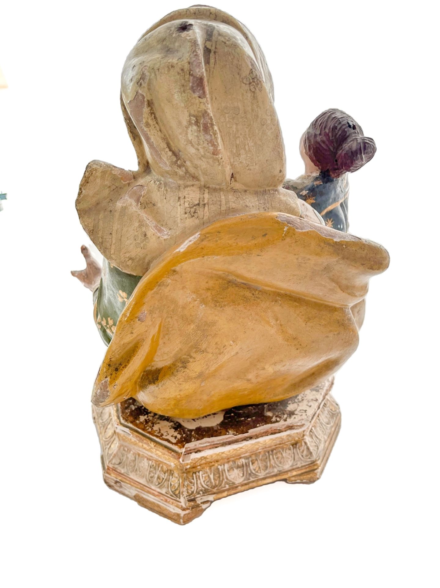 Neapolitanische Heiligenfigur mit Kind mit Glasaugen - Bild 6 aus 10