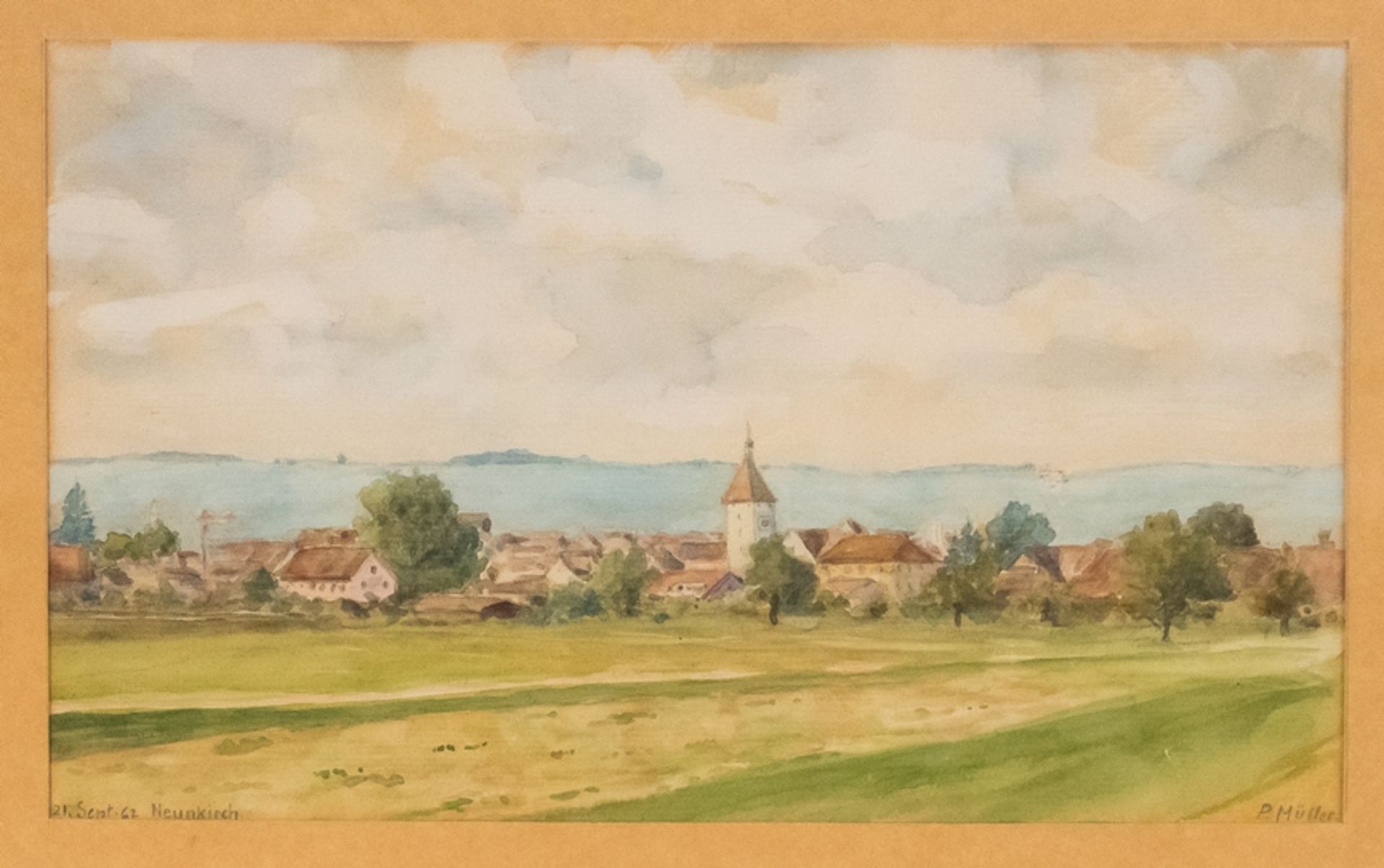 Aquarell "Neunkirch/Schweiz" - Bild 2 aus 6