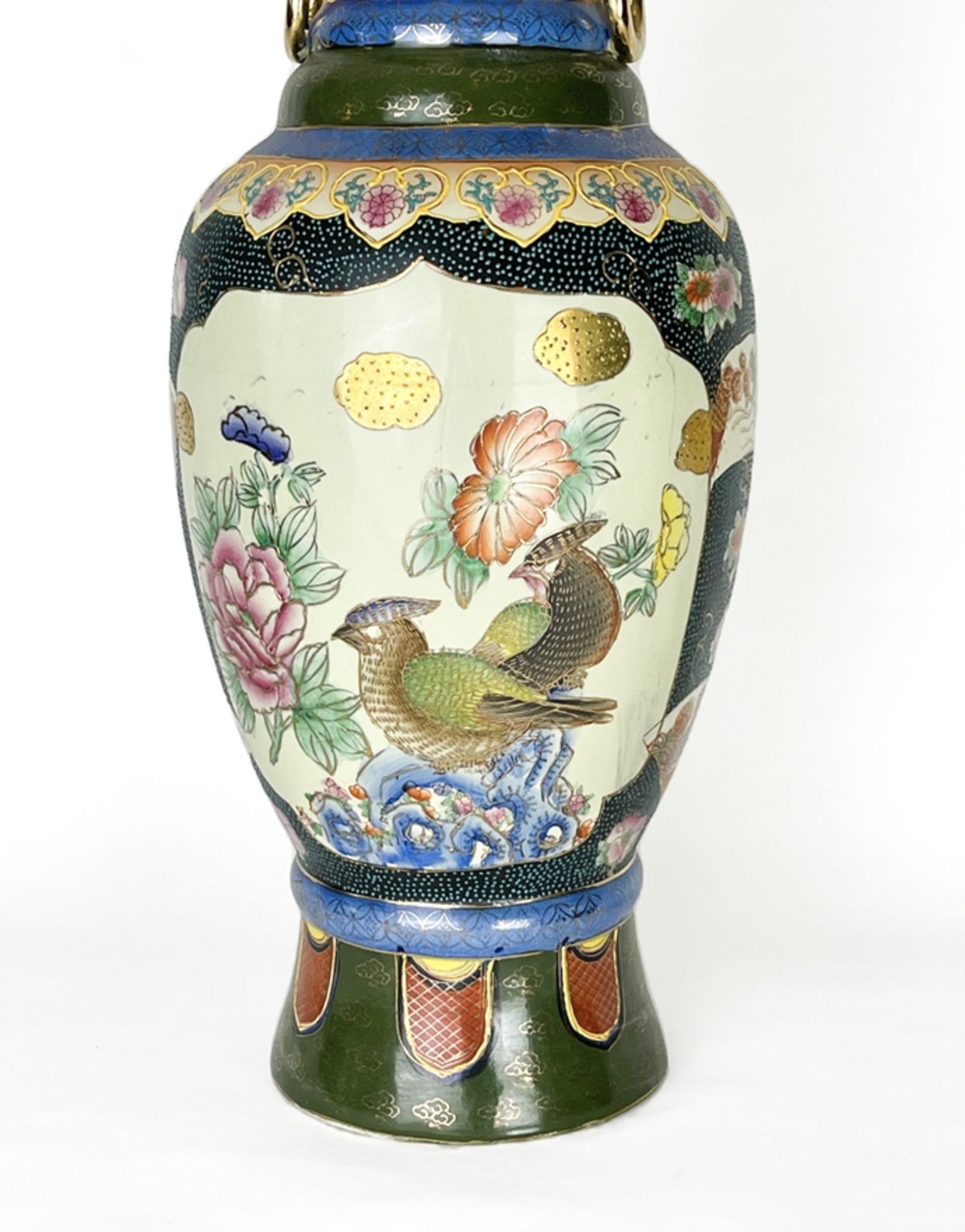 Prunkvolle chinesische Bodenvase - Bild 2 aus 4