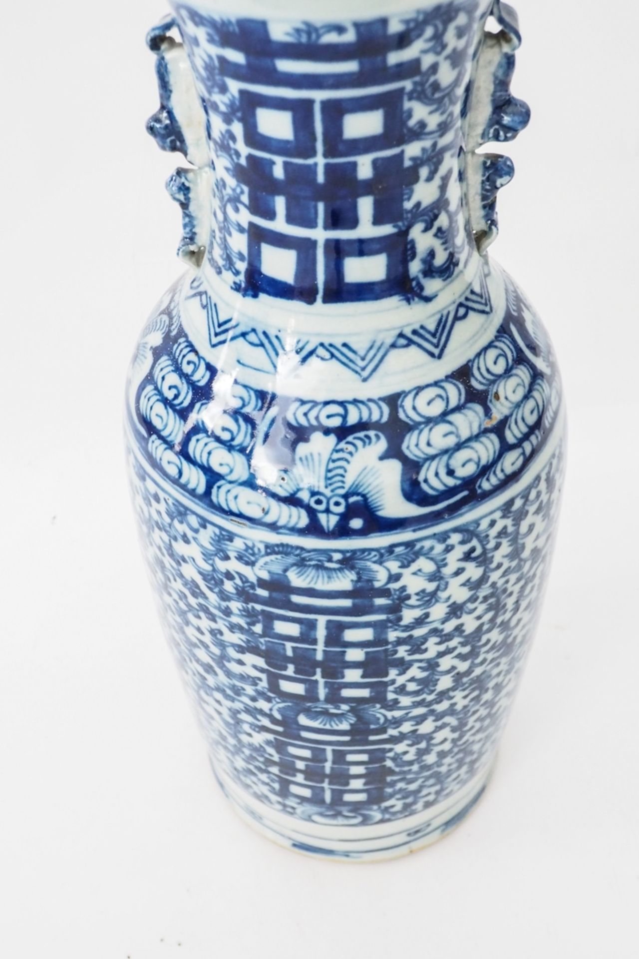 Blau-weiße China Porzellan Bodenvase - Bild 7 aus 7