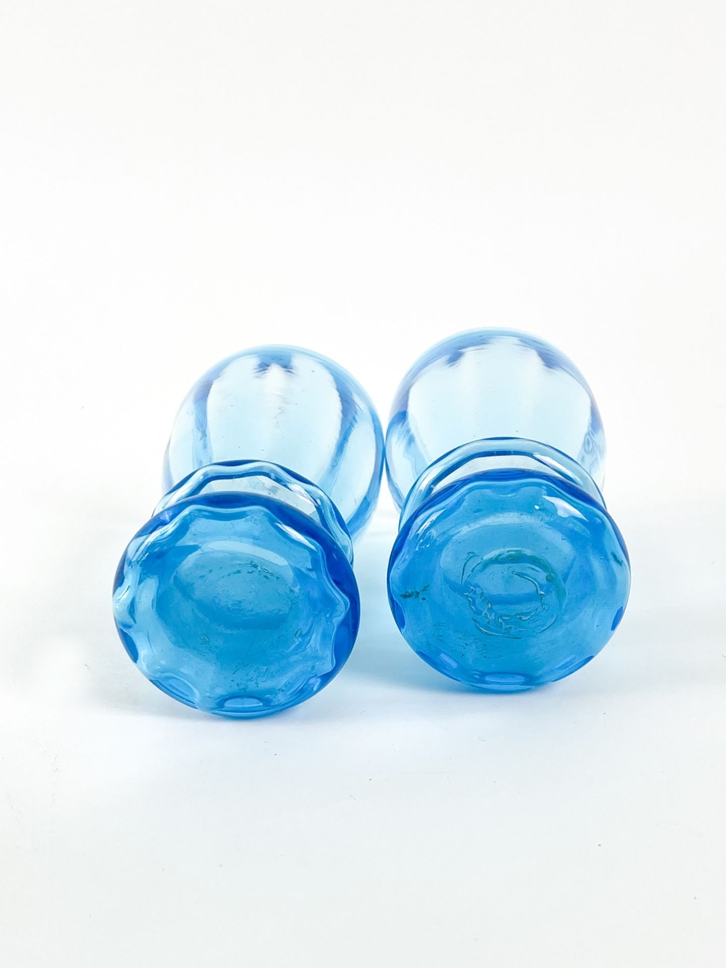 Blauer Glaskrug mit zwei Bechern - Image 7 of 7