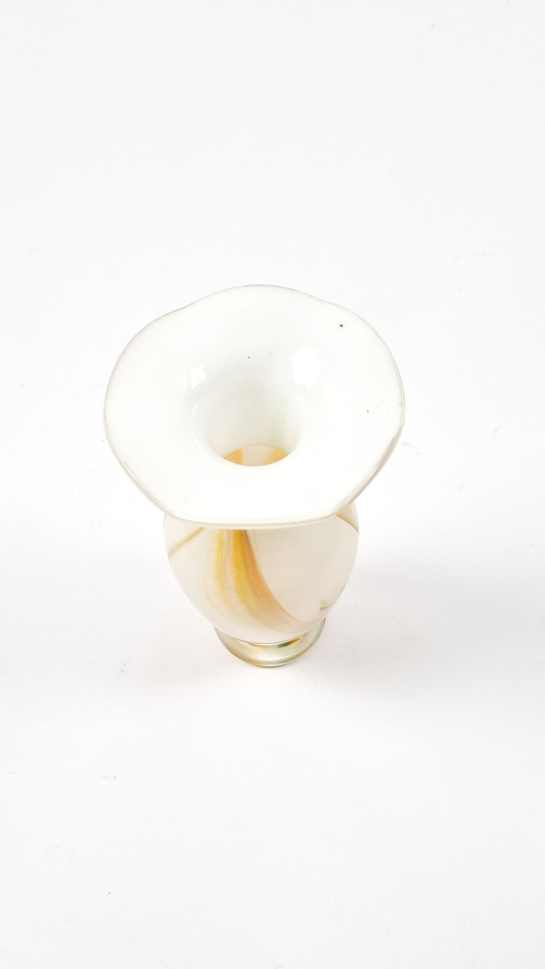 Mehrfarbige / weiße Murano Vase - Image 3 of 4