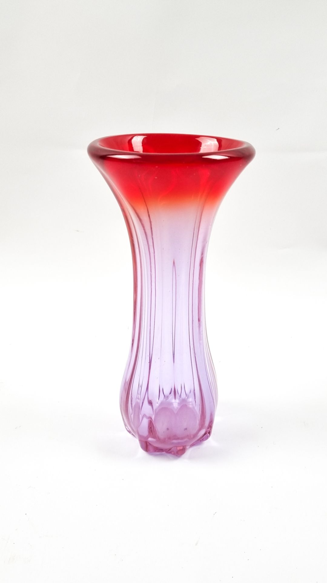 Große rote Murano Vase