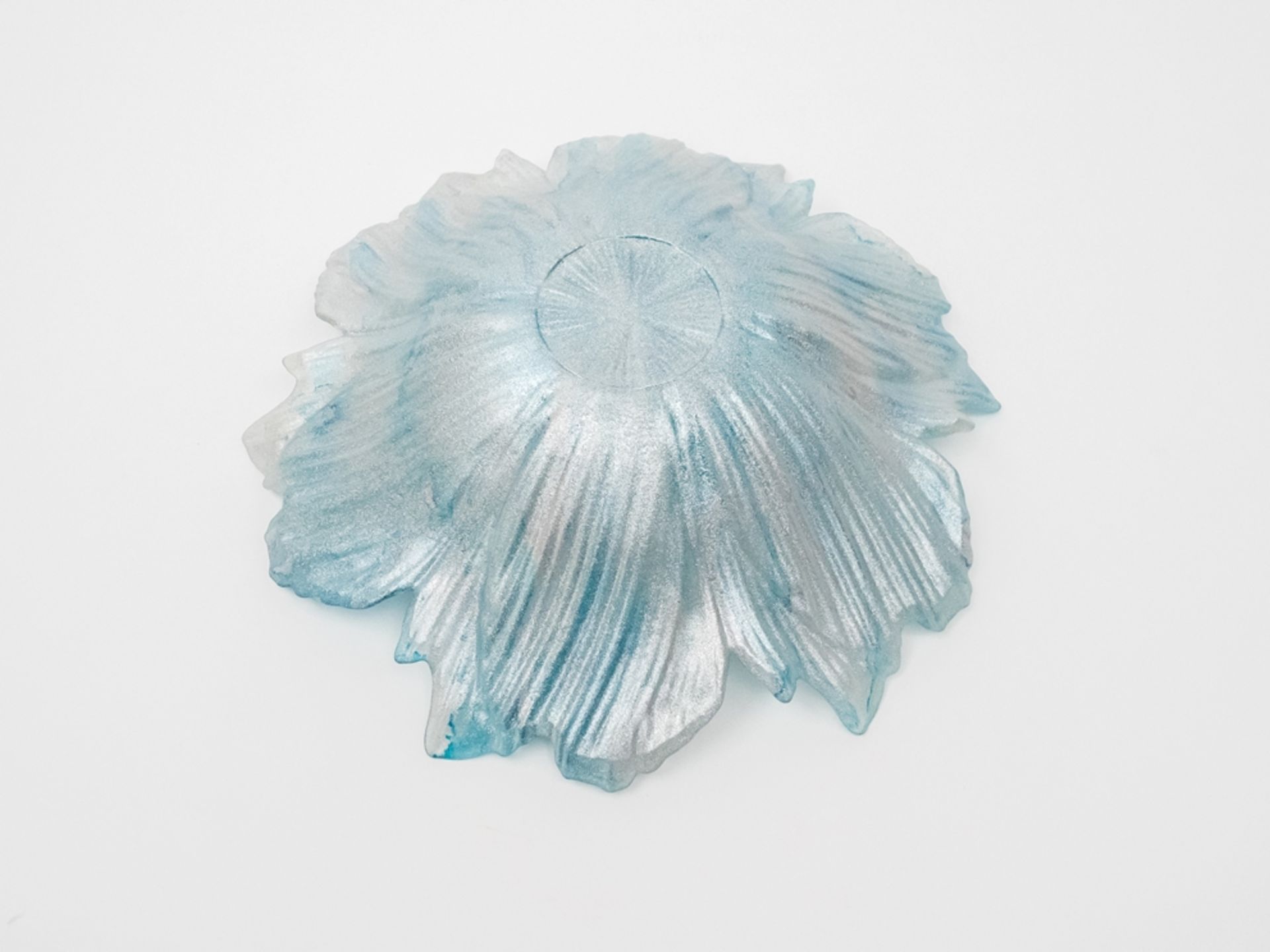 Blau-silber glitzernde Murano-Glasschale - Image 6 of 6