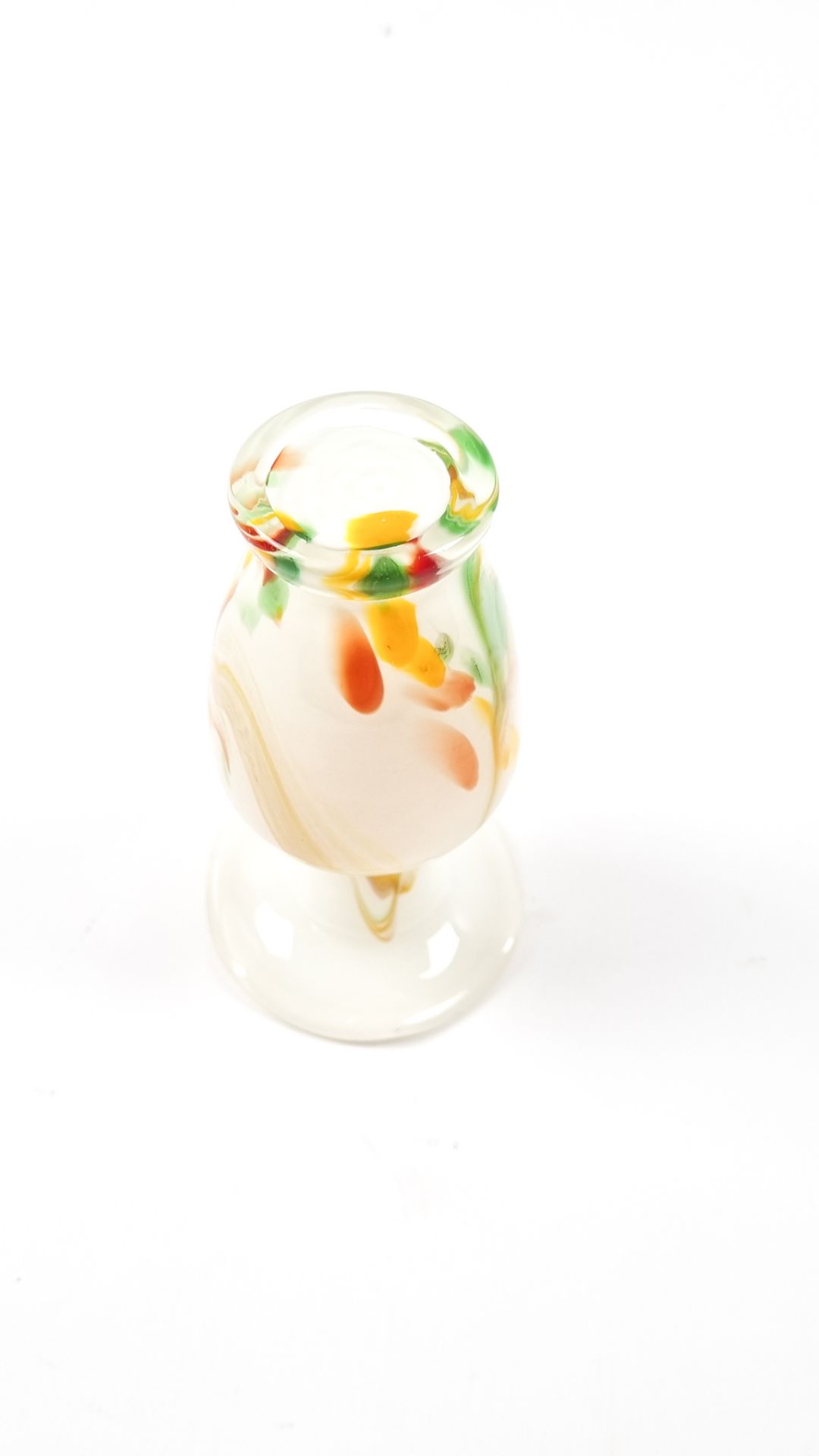 Mehrfarbige / weiße Murano Vase - Image 4 of 4