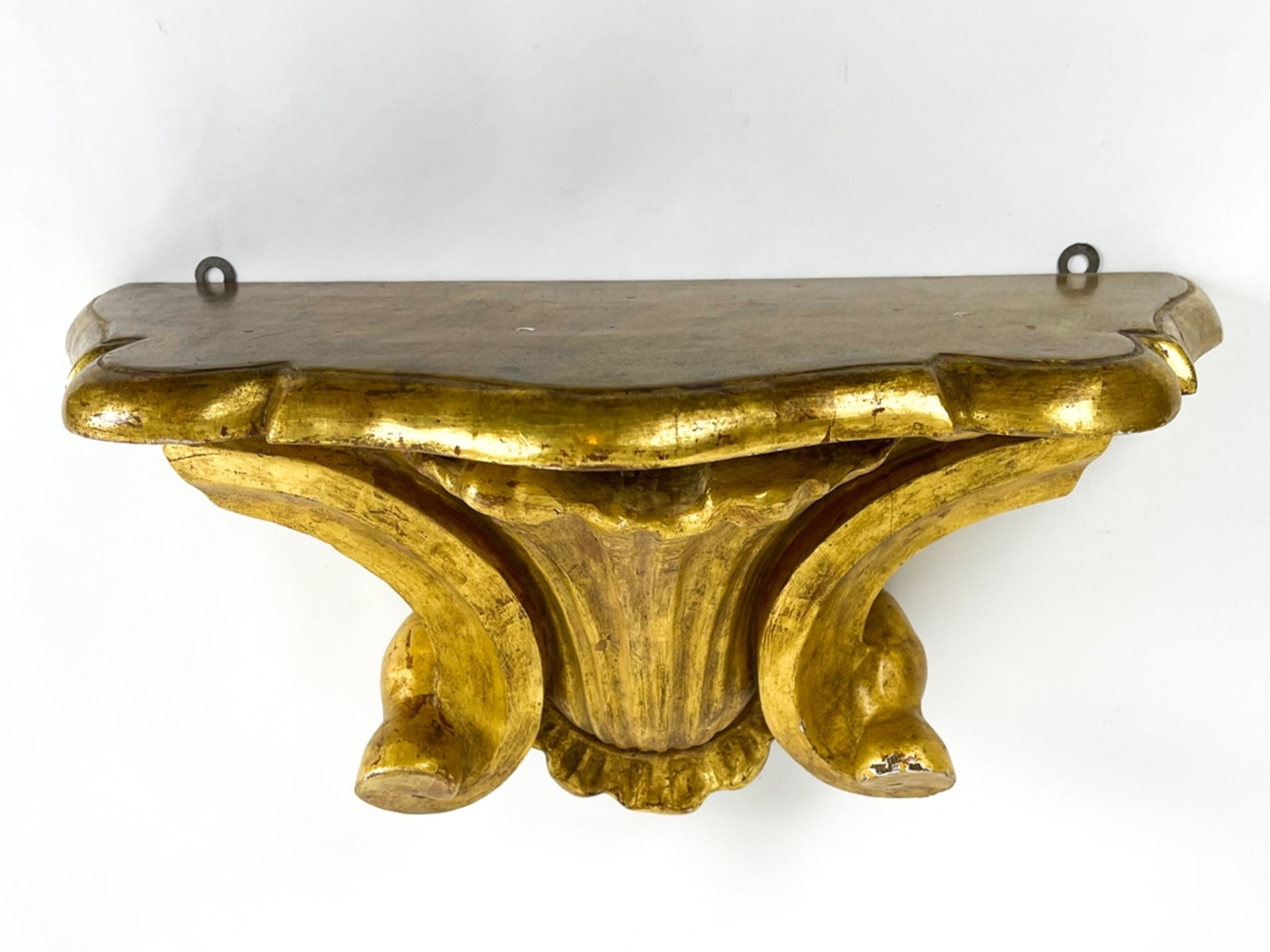 Geschnitzte, goldene Wandkonsole - Image 4 of 6