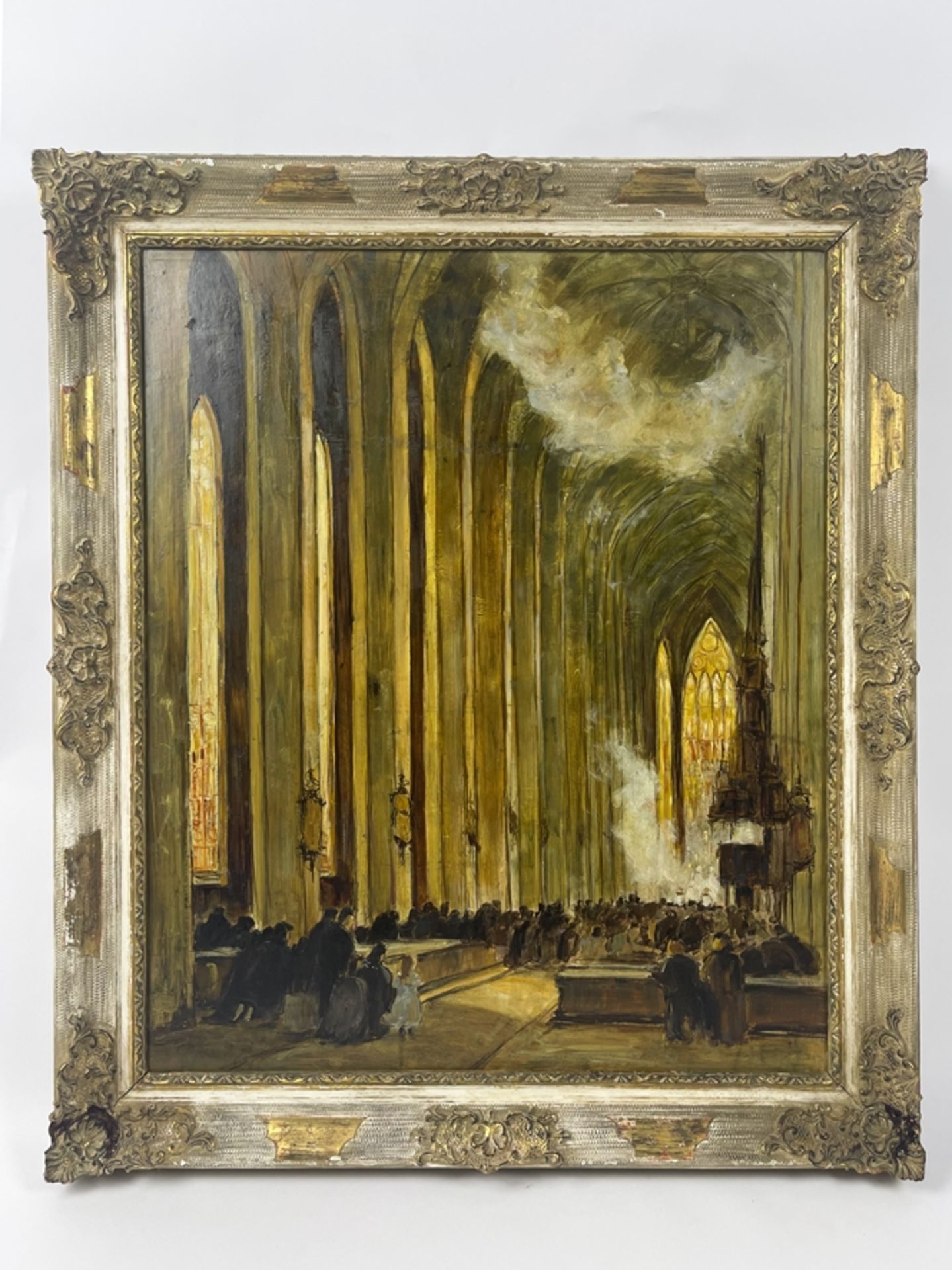 Gemälde "Kircheninterior" 