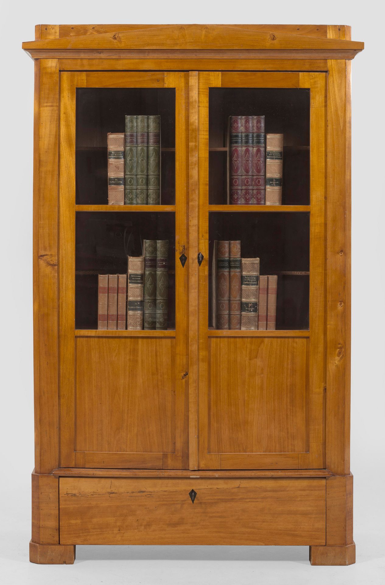 Biedermeier-Vitrinenschrank