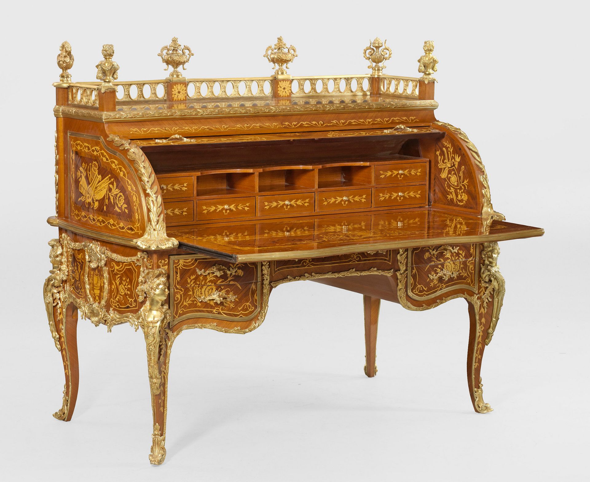 Prachtvolles Louis XV Bureau du Roi - Bild 2 aus 3