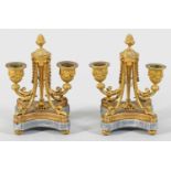 Paar elegante Louis XVI-Tischleuchter von Henri Picard