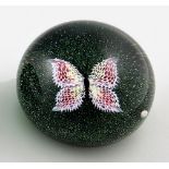 Paperweight mit Schmetterling von Baccarat