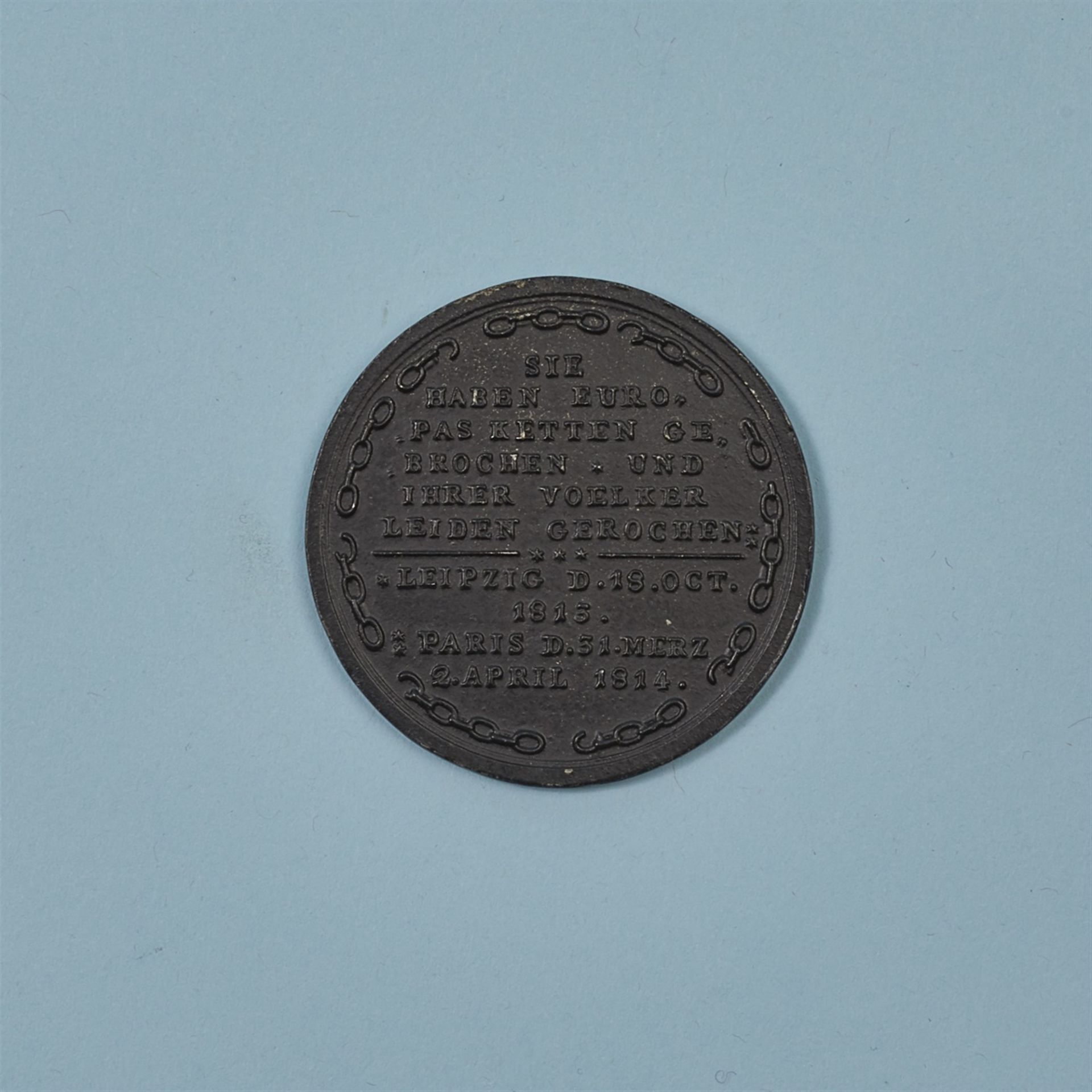 Medaille "Frydrich, Alexander, Franz errangen den schoensten Lorber-Kranz" - Image 2 of 2