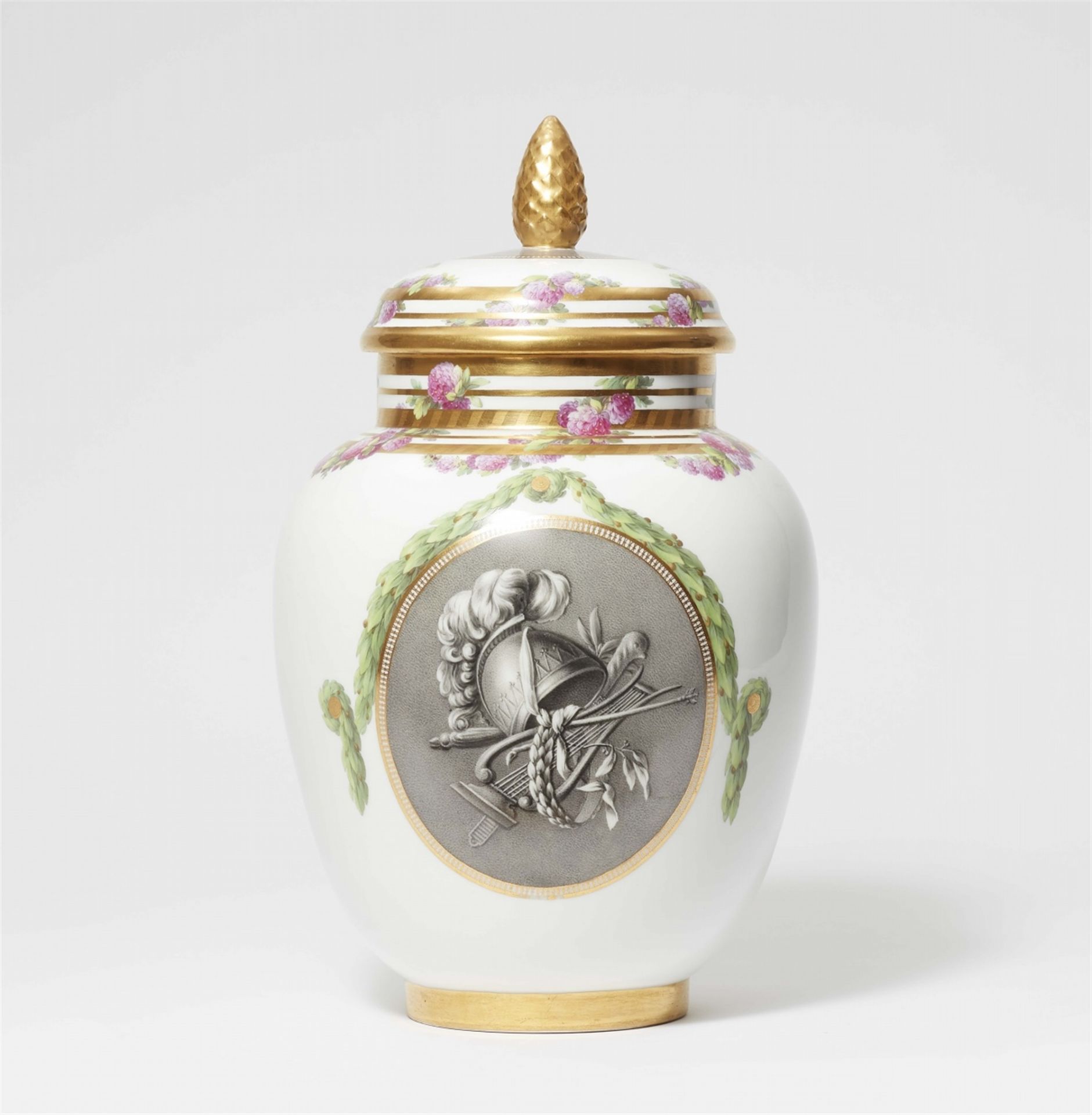 Potpourri, sogenannte Apothekenbüchse, mit Bildnis Friedrichs II. - Bild 2 aus 3