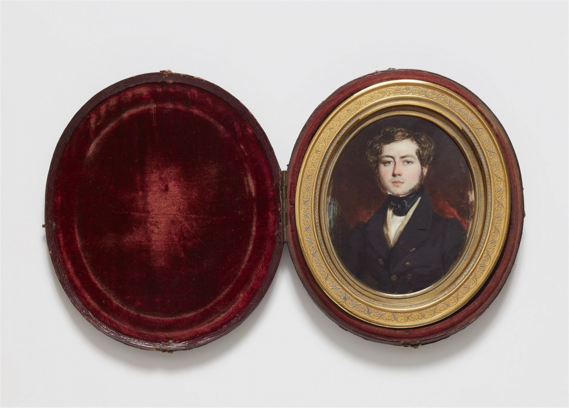 A portrait miniature of F.D. Massy-Dawson