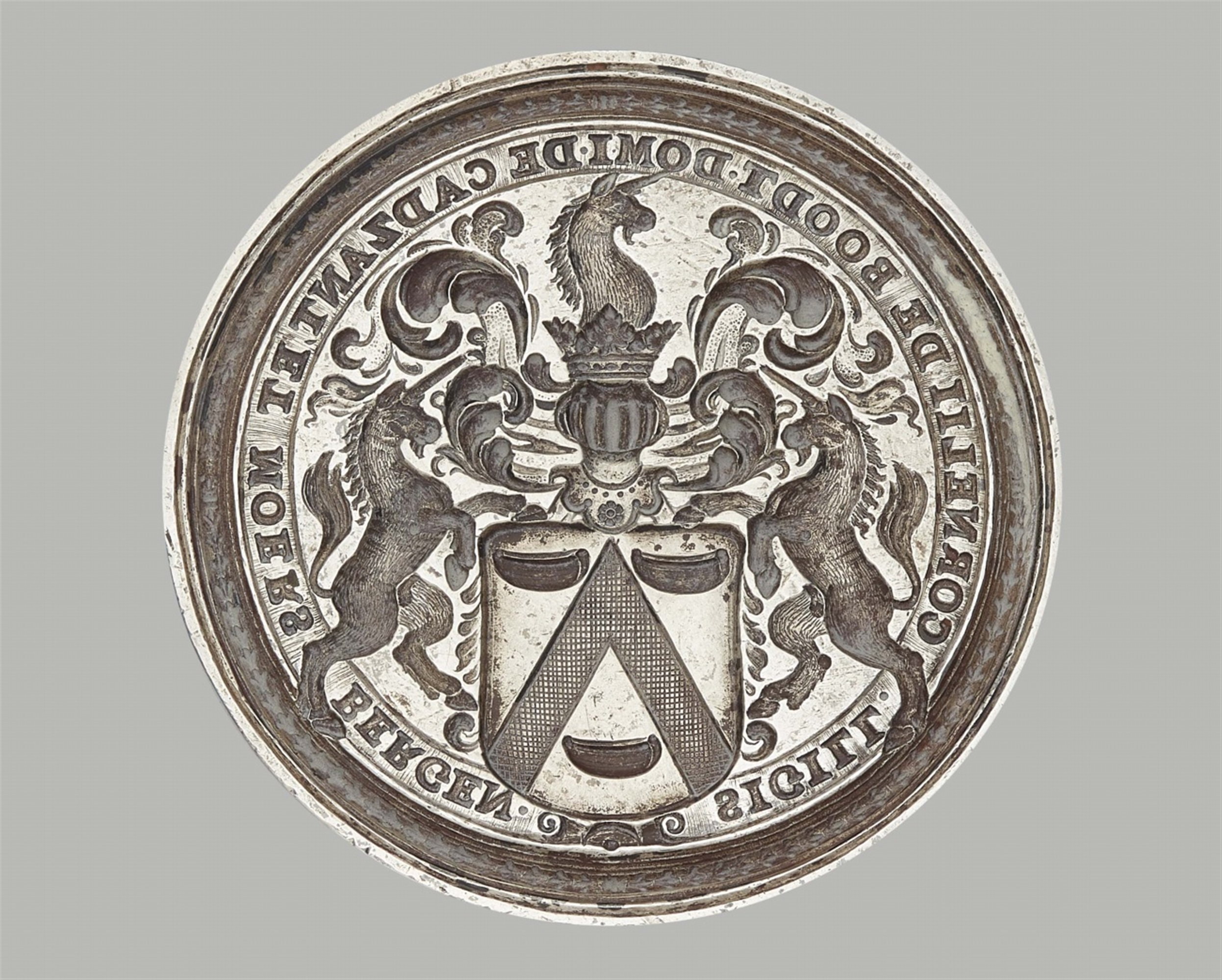 A silver seal made for Cornelis de Boodt - Image 2 of 2