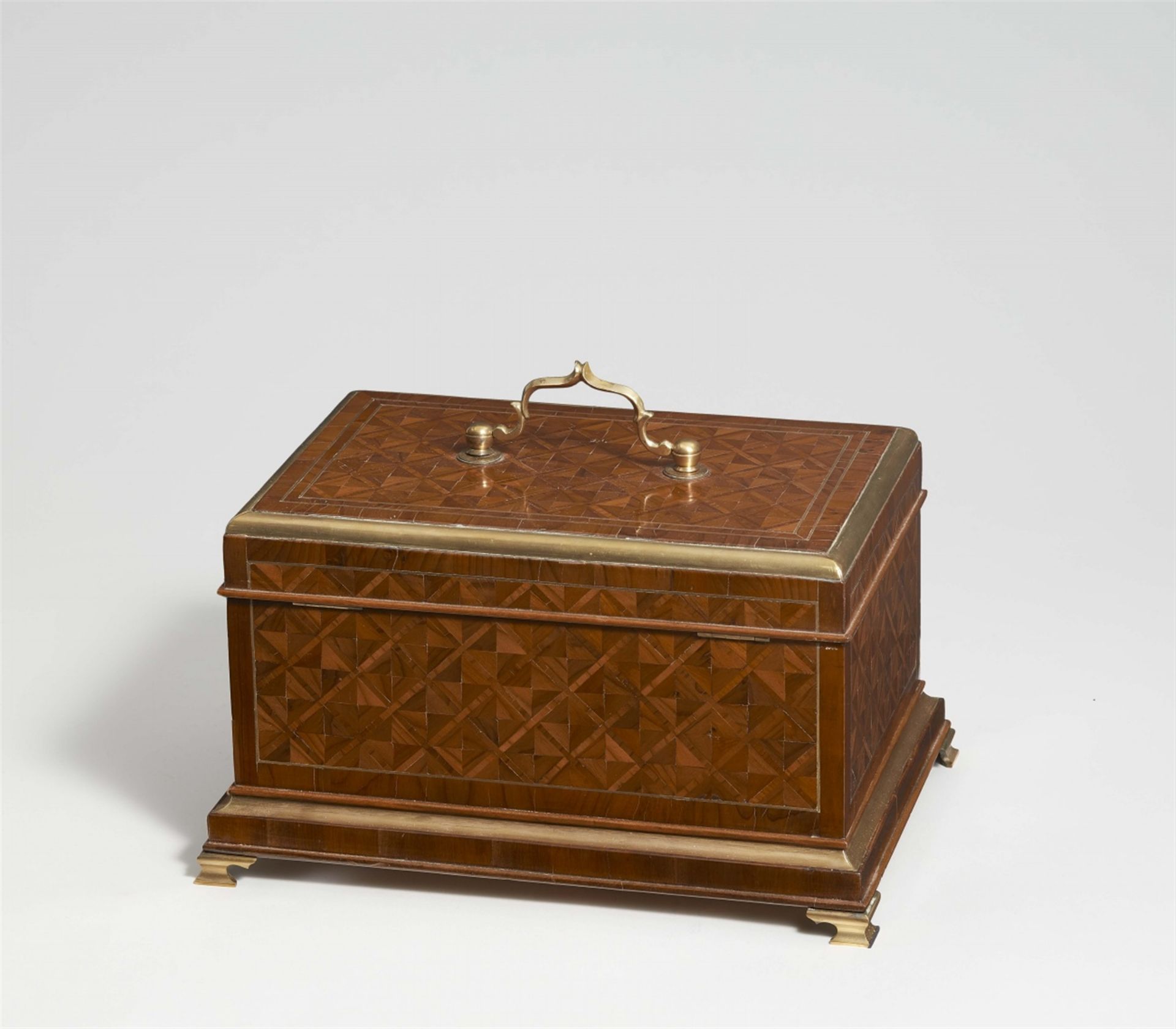 A large cherry wood box by Abraham Roentgen - Image 2 of 3