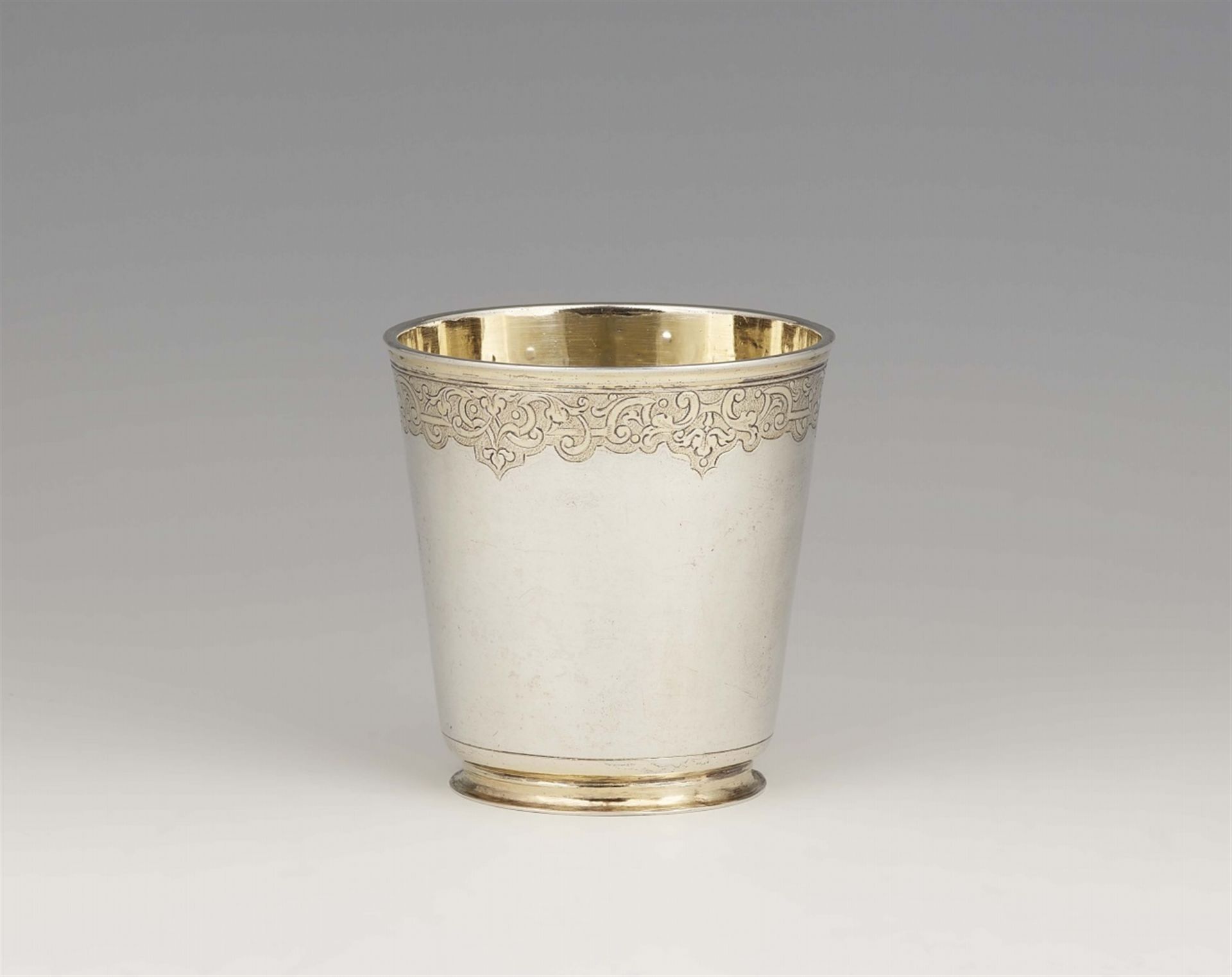 A Régence Augsburg silver beaker