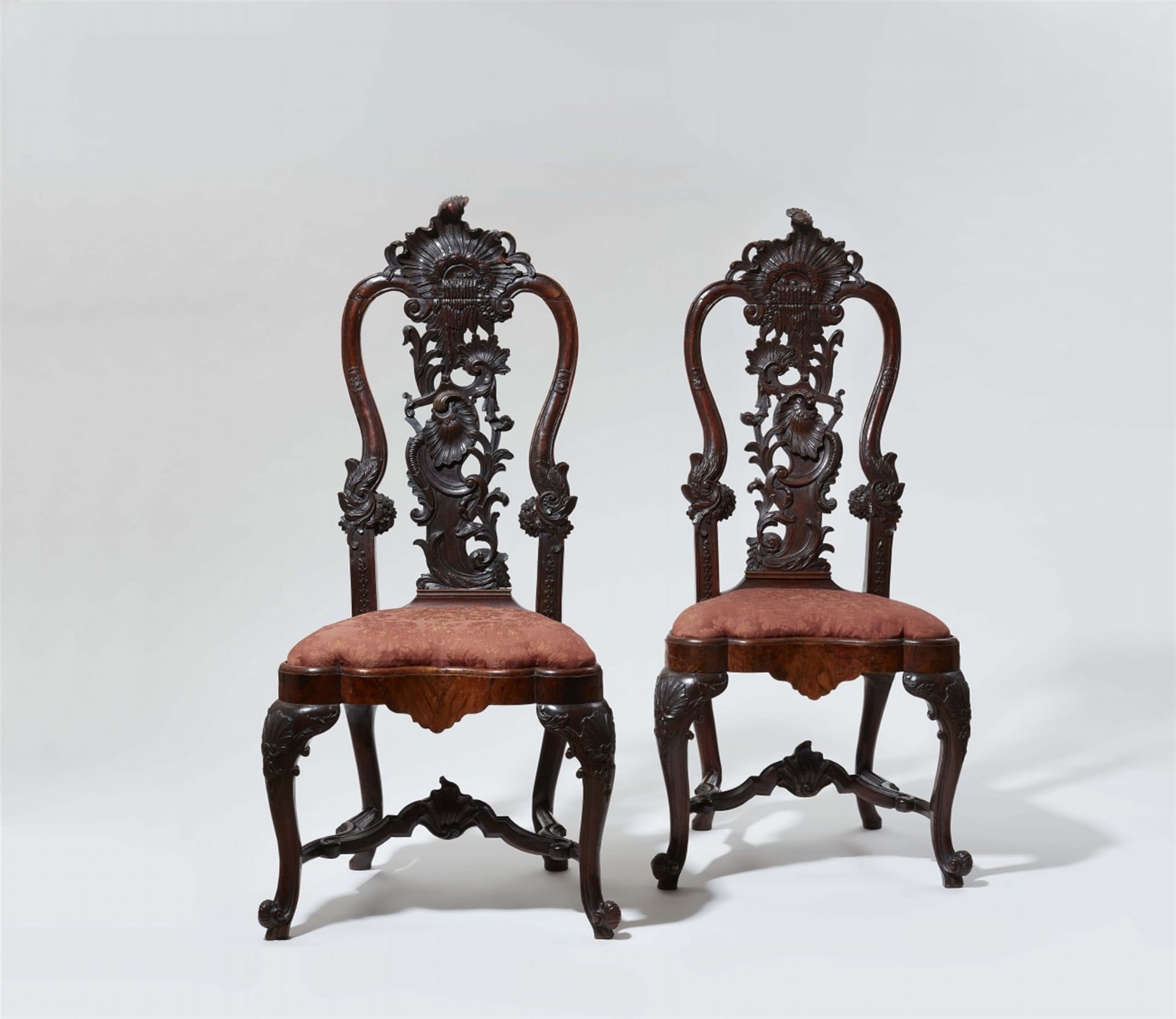 A pair of important Dutch Rococo chairs