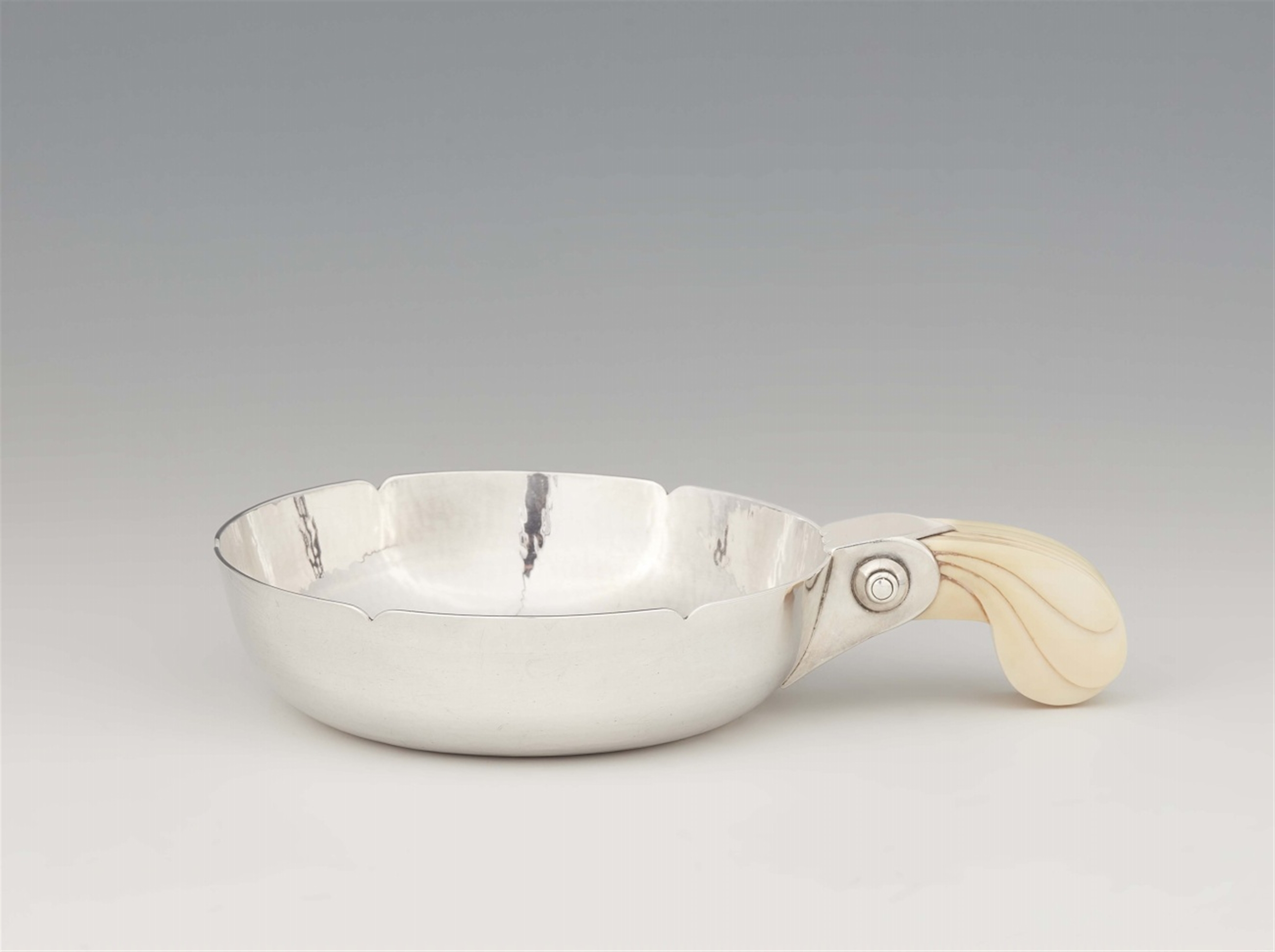 An Art Deco silver brandy bowl