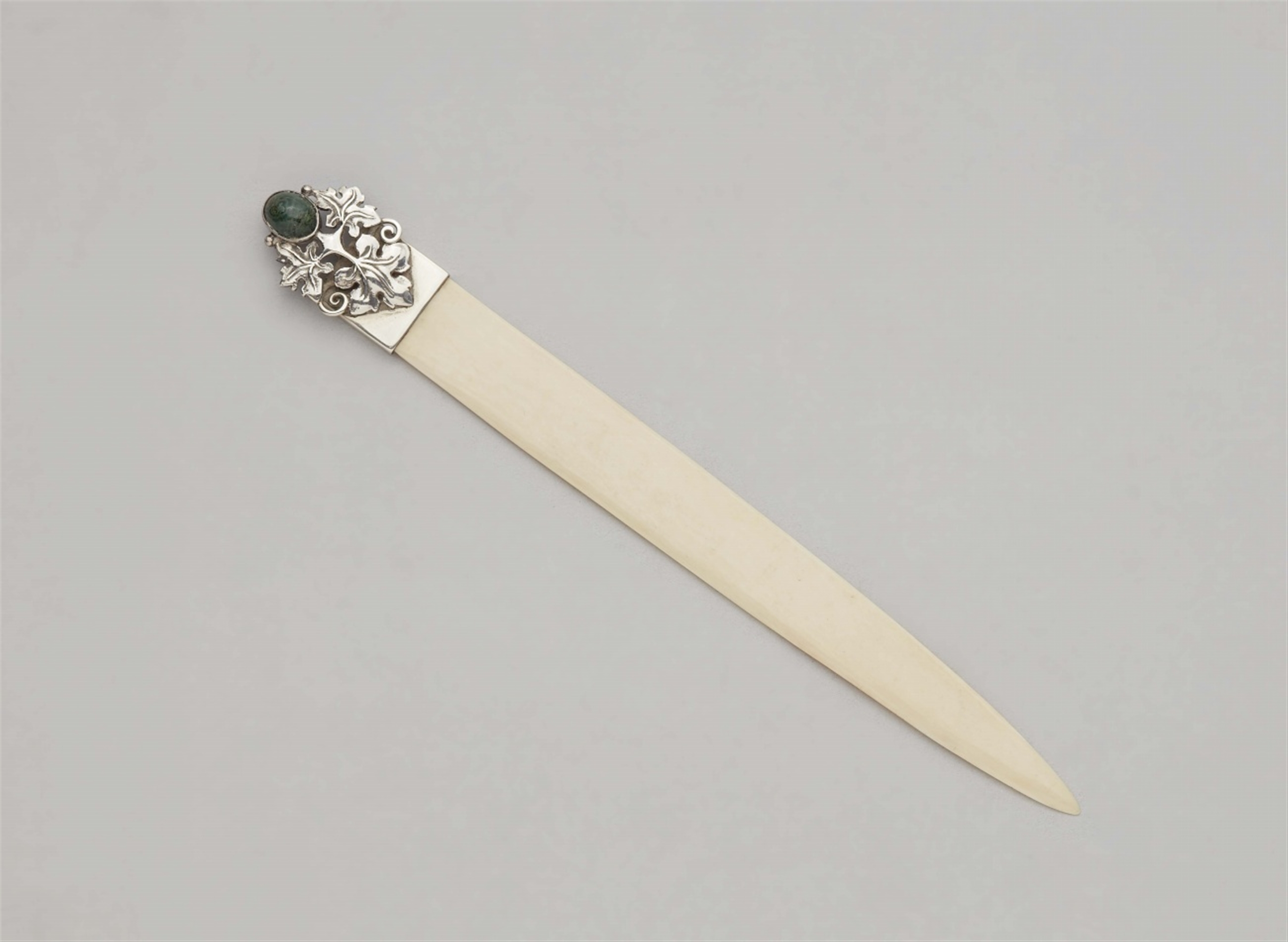 An Arts and Crafts silver and ivory letter opener