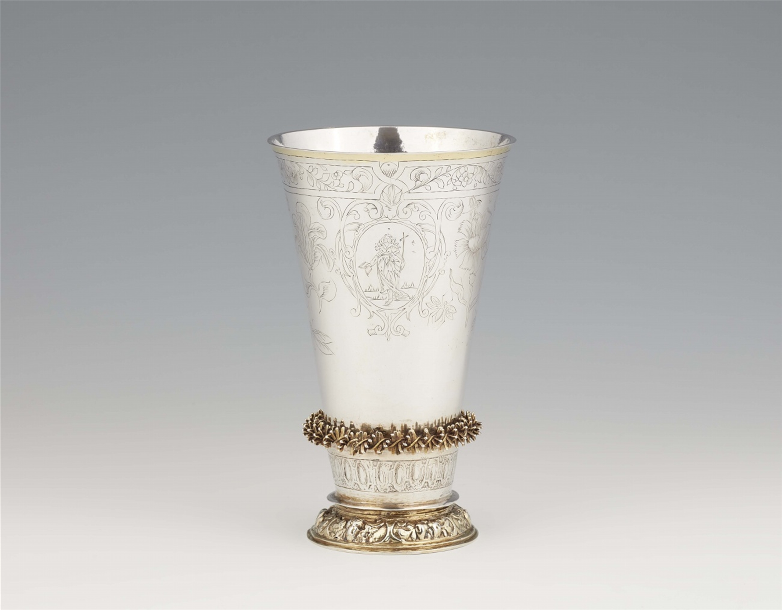 A Frisian silver beaker