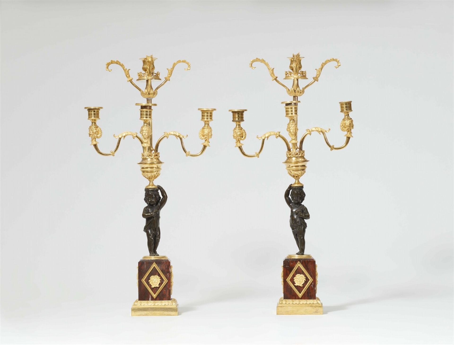 Paar Girandoles im Stil Louis XVI