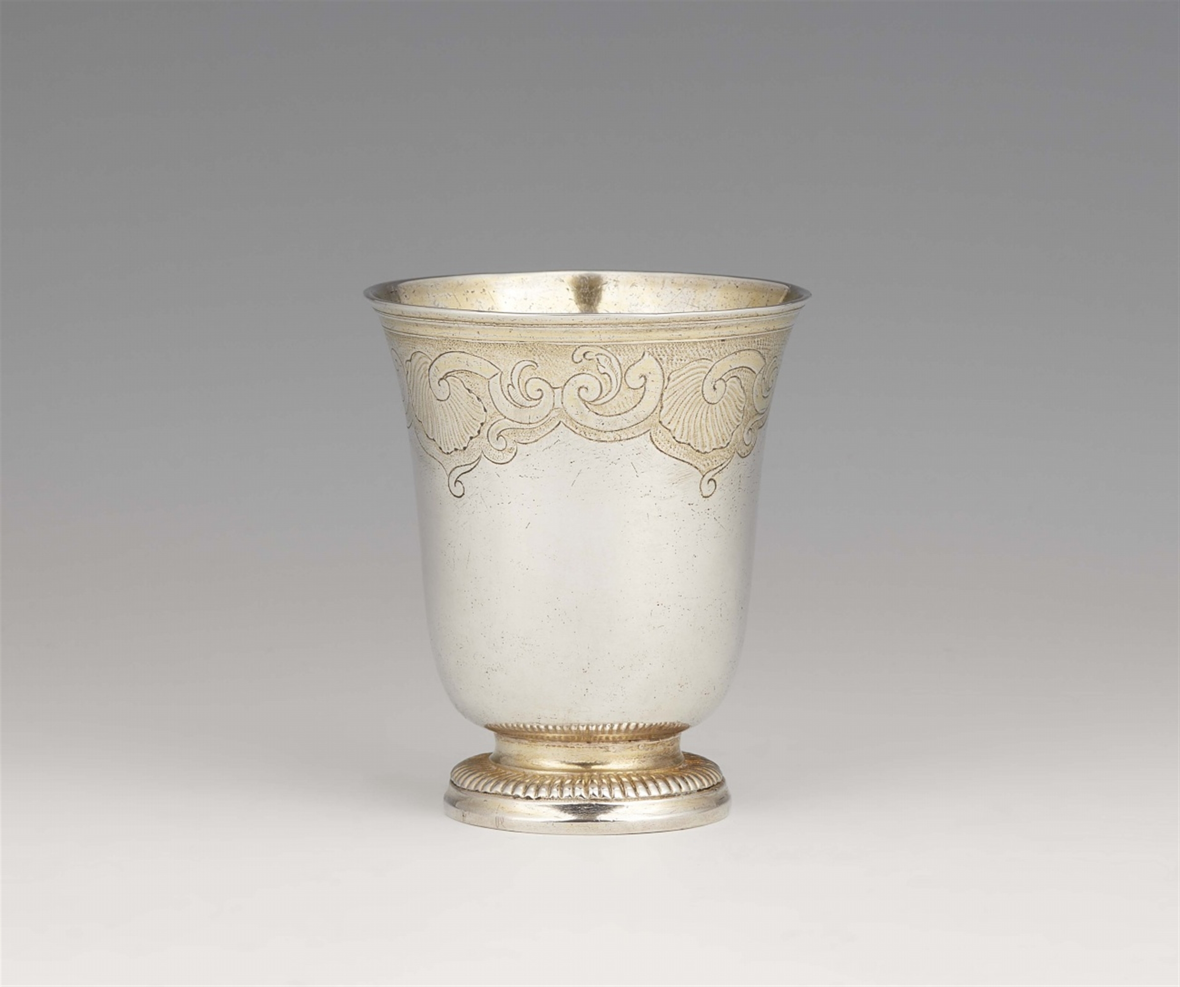 A Strasbourg silver beaker