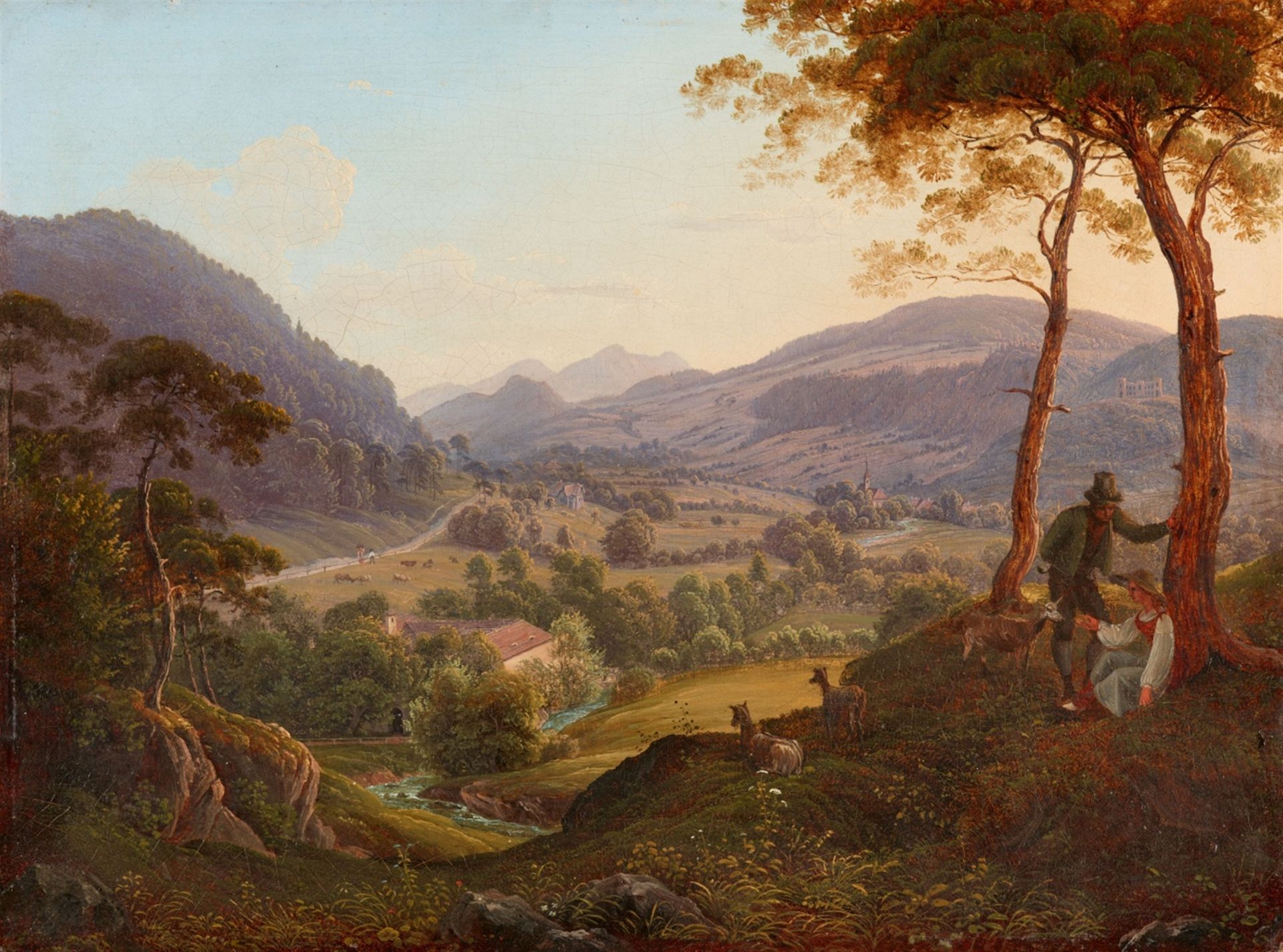 Franz Ludwig Catel<BR>Mountain Landscape near Salzburg