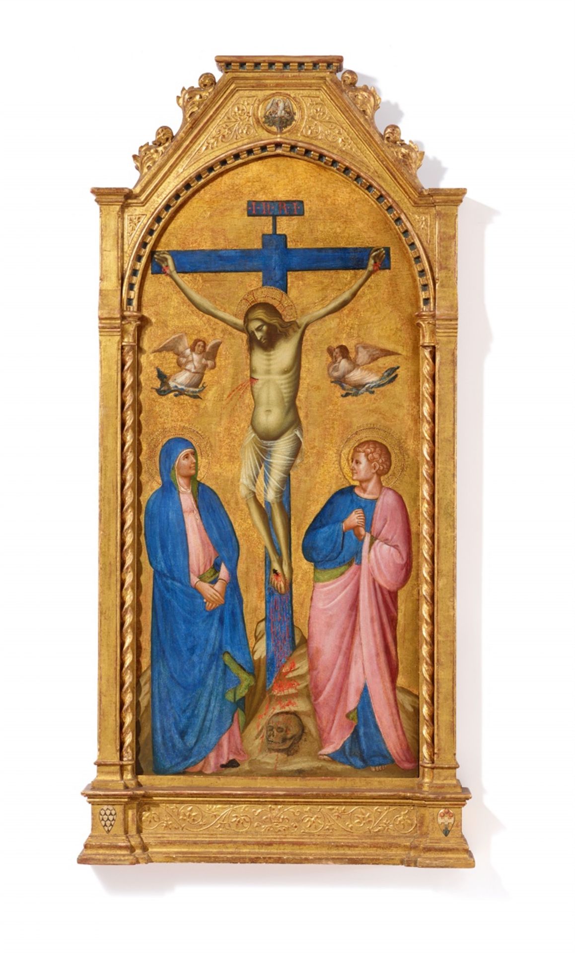 Giovanni da Bologna<BR>Kreuzigung mit Maria, Johannes und trauernden Engeln