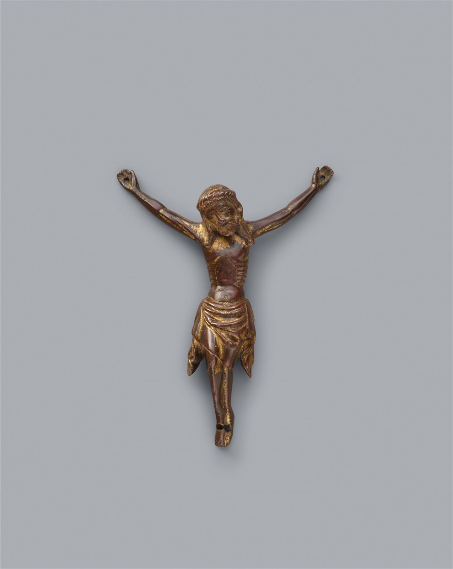 A Rhenish bronze Corpus Christi, circa 1300