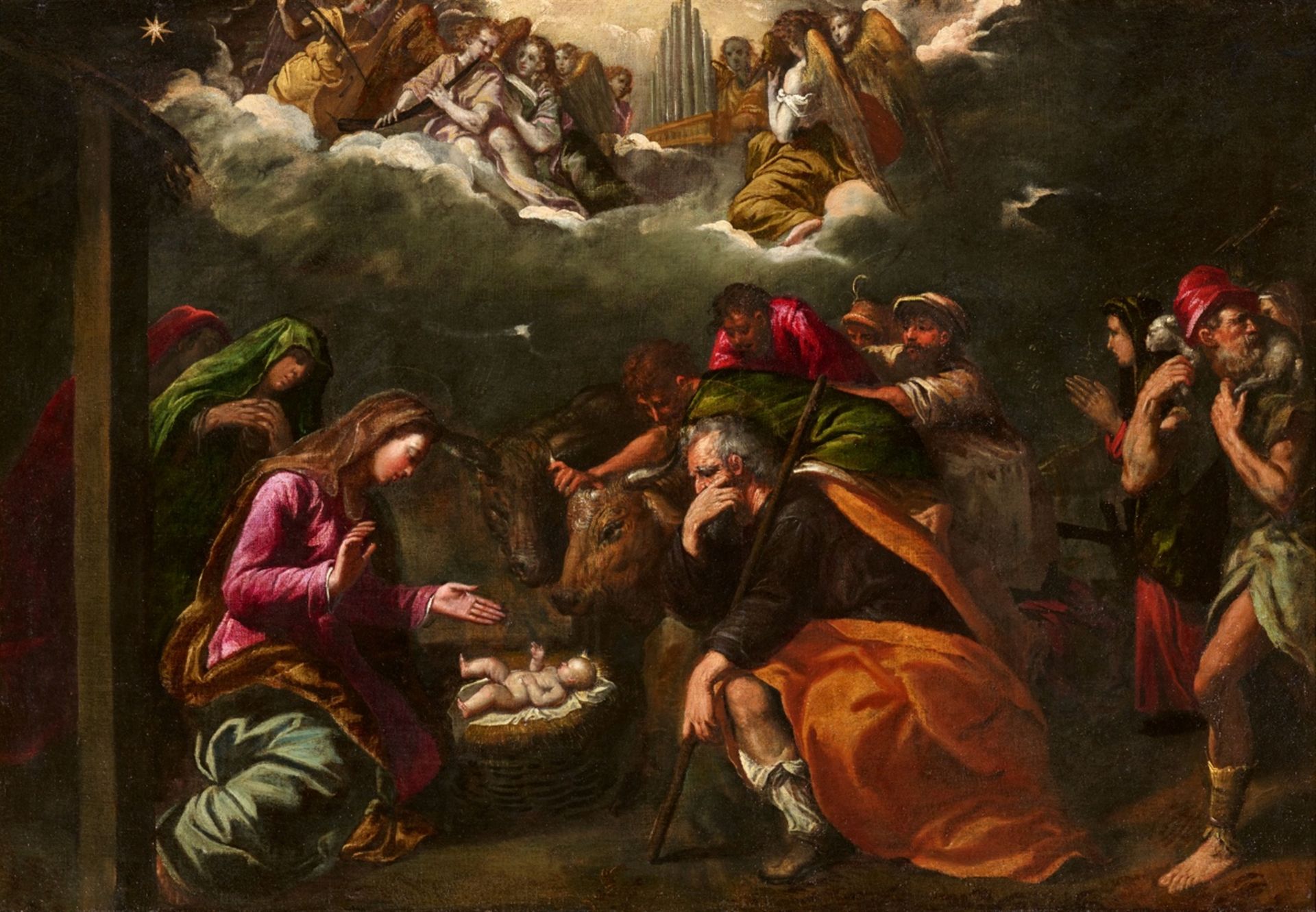 Ippolito Scarsella, called Scarsellino<BR>The Adoration of the Shepherds