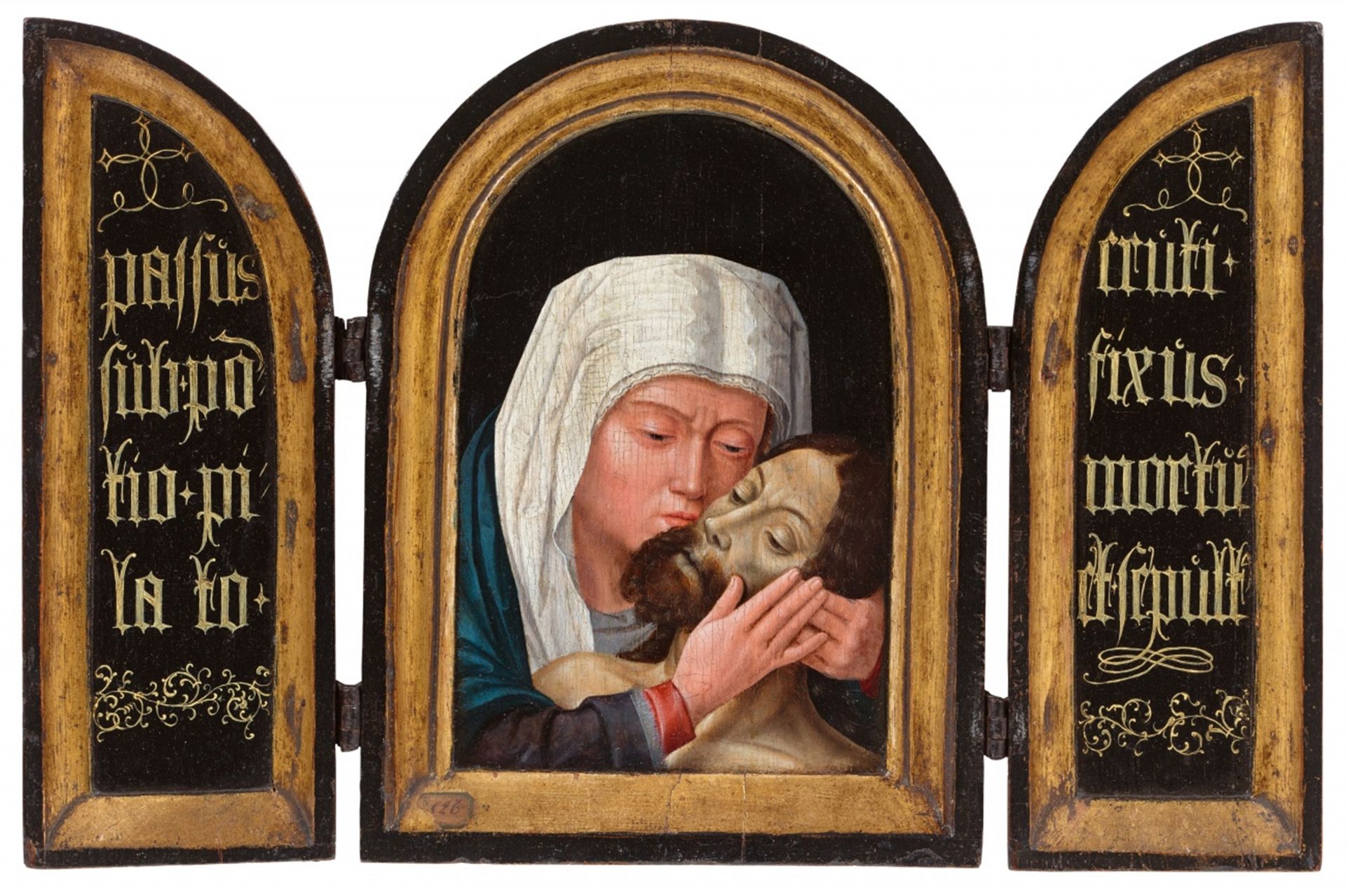 Gerard David, circle of<BR>Triptych with the Lamentation