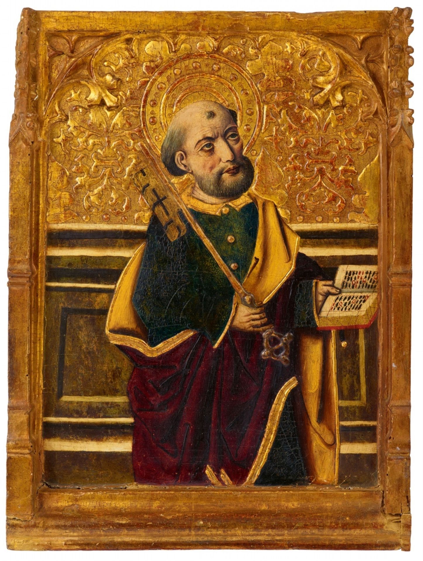 Aragonese Master 15th century<BR>Saint Peter