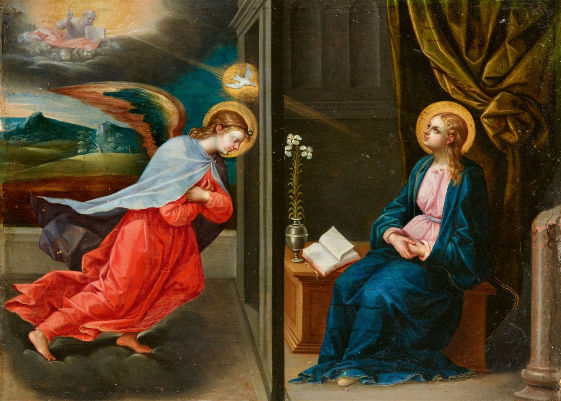 Italian-Flemish School 16th century<BR>The Annunciation