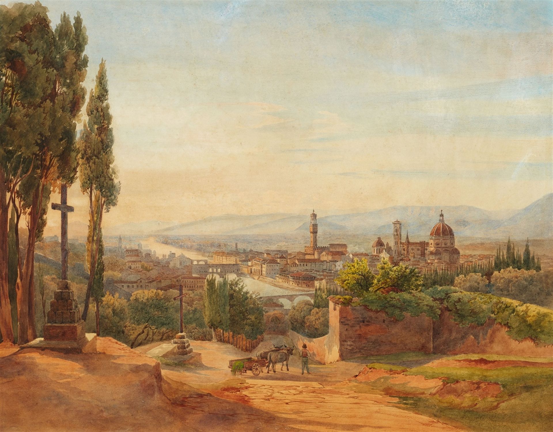 Salomon Corrodi<BR>View of Florence