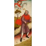 Süddeutscher Meister um 1480Altarflügel mit der Darstellung des hl. Joseph (verso) und dem Bethl