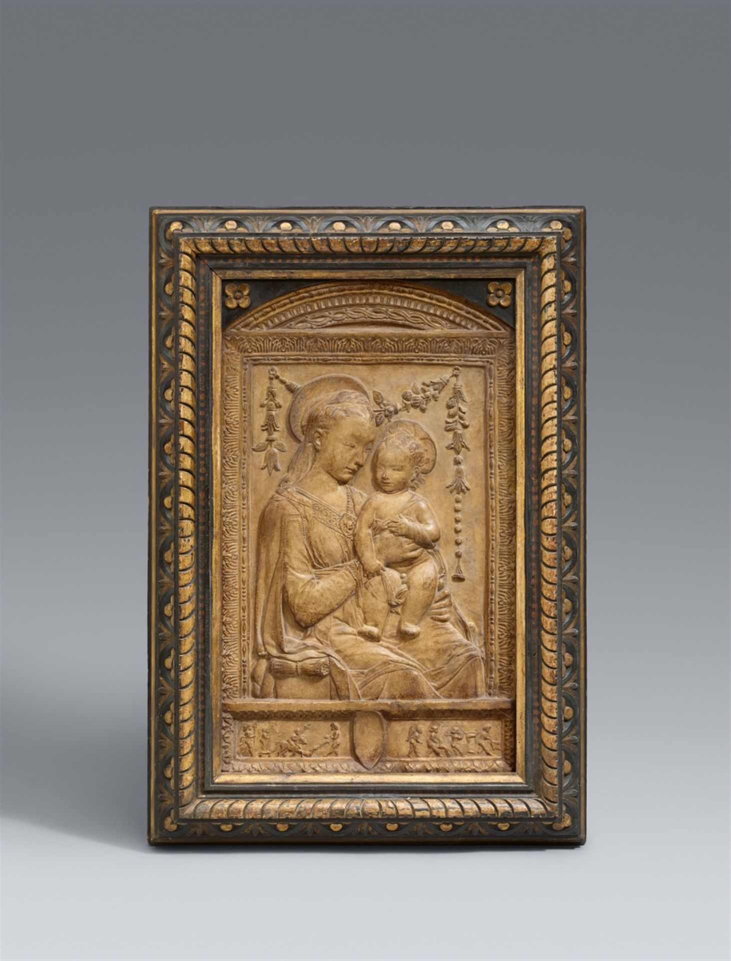 Antonio Rossellino, Werkstatt<BR>Madonna mit Kind - Bild 2 aus 2