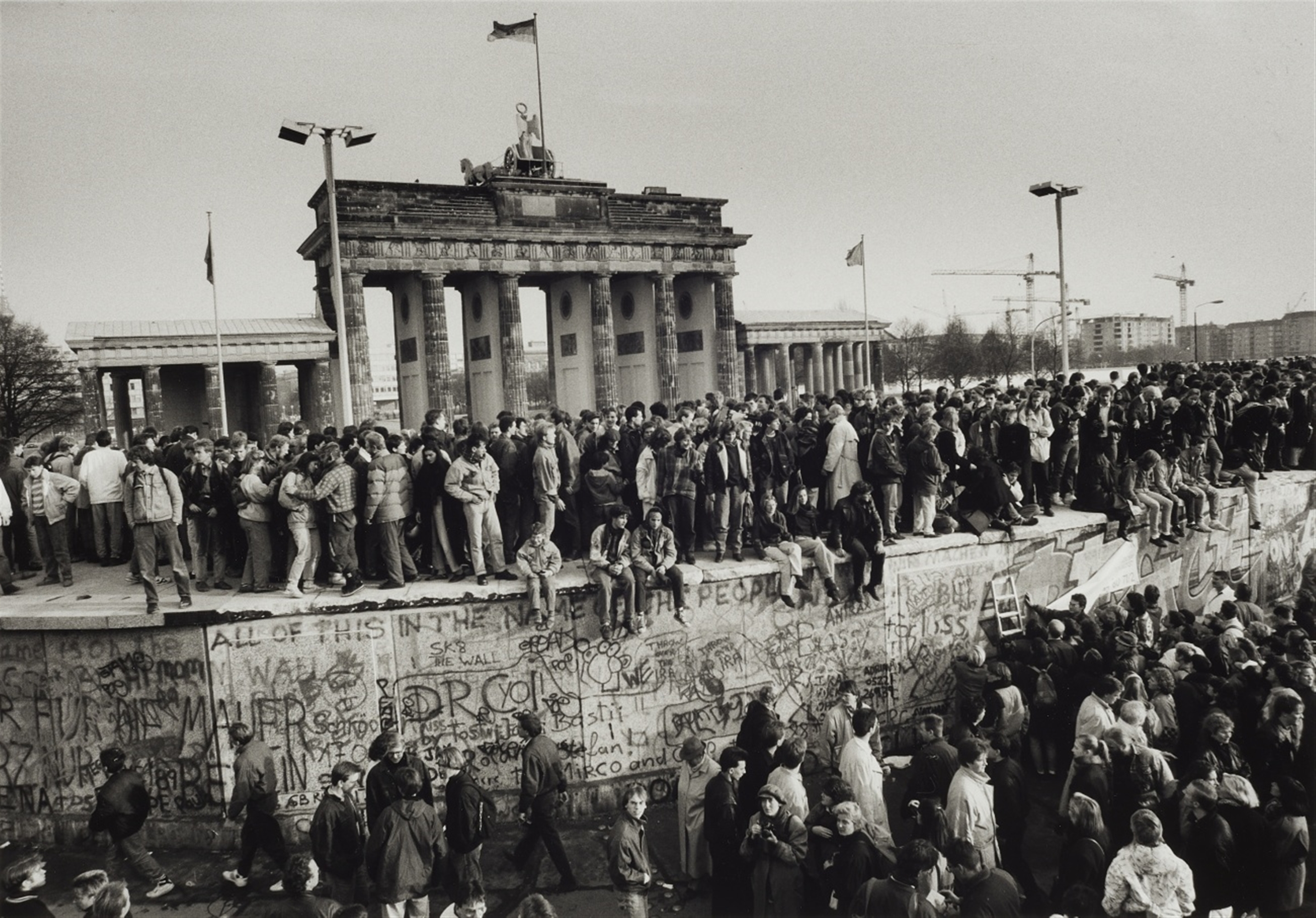 Barbara Klemm<BR>Fall der Mauer, Berlin, 10. November 1989