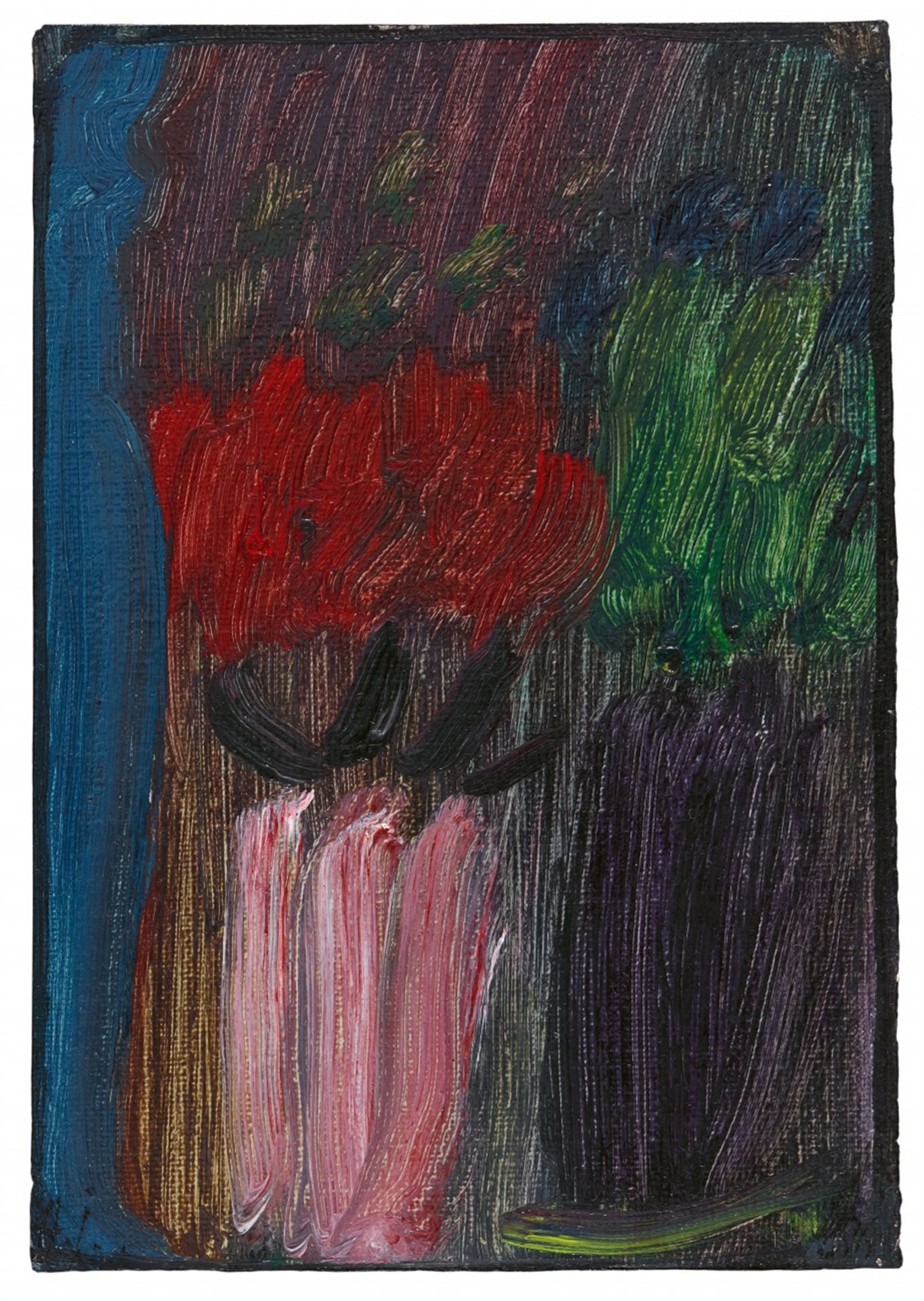 Alexej von Jawlensky<BR>Stillleben: Azaleen in rosa Vase