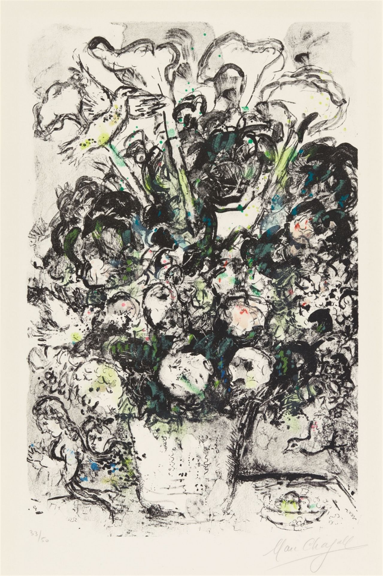 Marc Chagall<BR>Le bouquet blanc