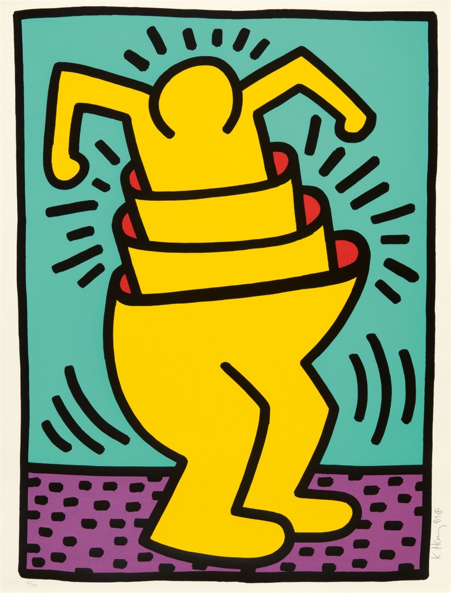 Keith Haring<BR>Untitled (from the series: Kinderstern)
