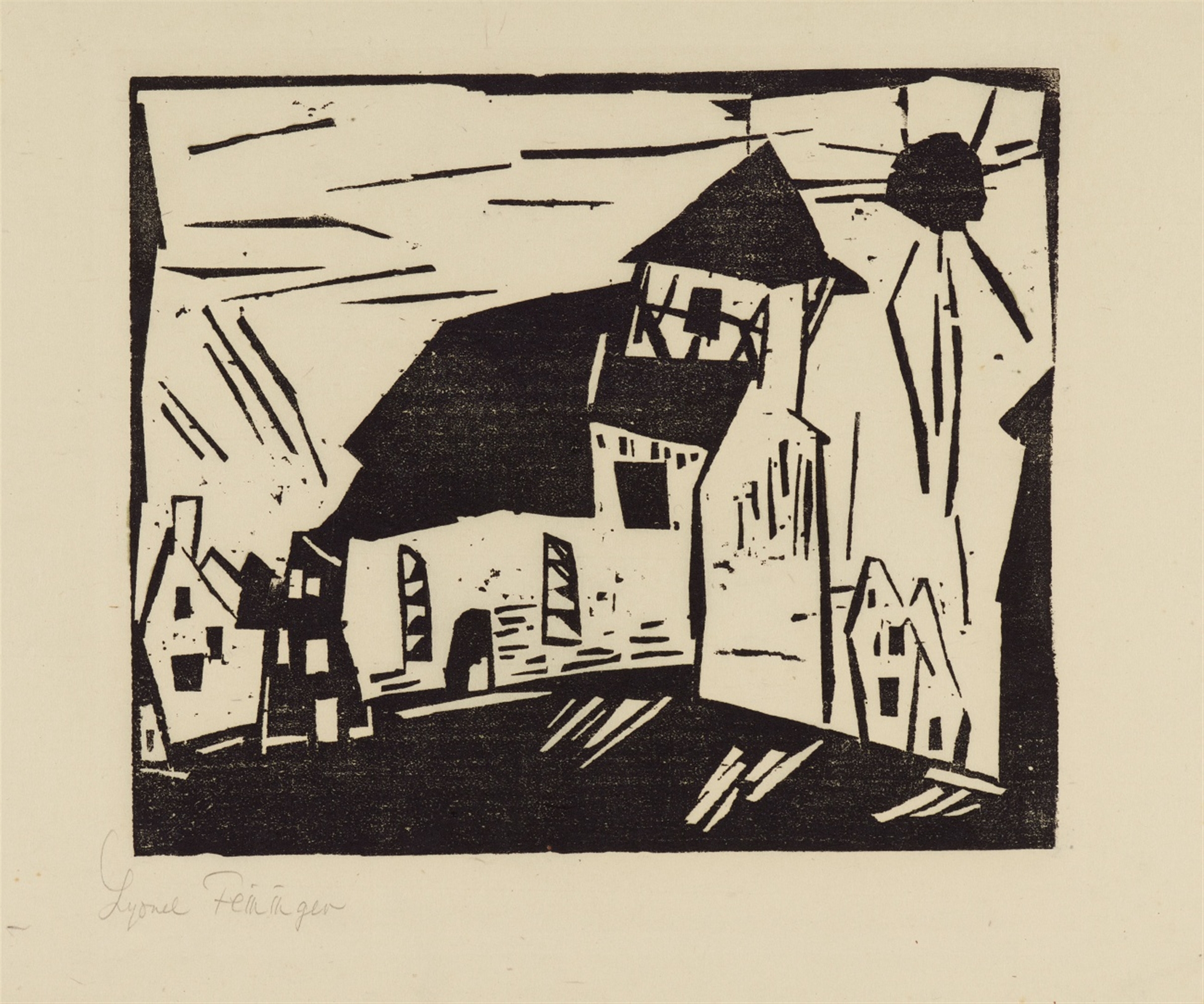 Lyonel Feininger<BR>Vollersroda (Kirche in Vollersroda)