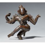 Fragment eines Shiva als Natharaja. Bronze. Süd-Indien. Spät-Chola, 10./11. Jh.